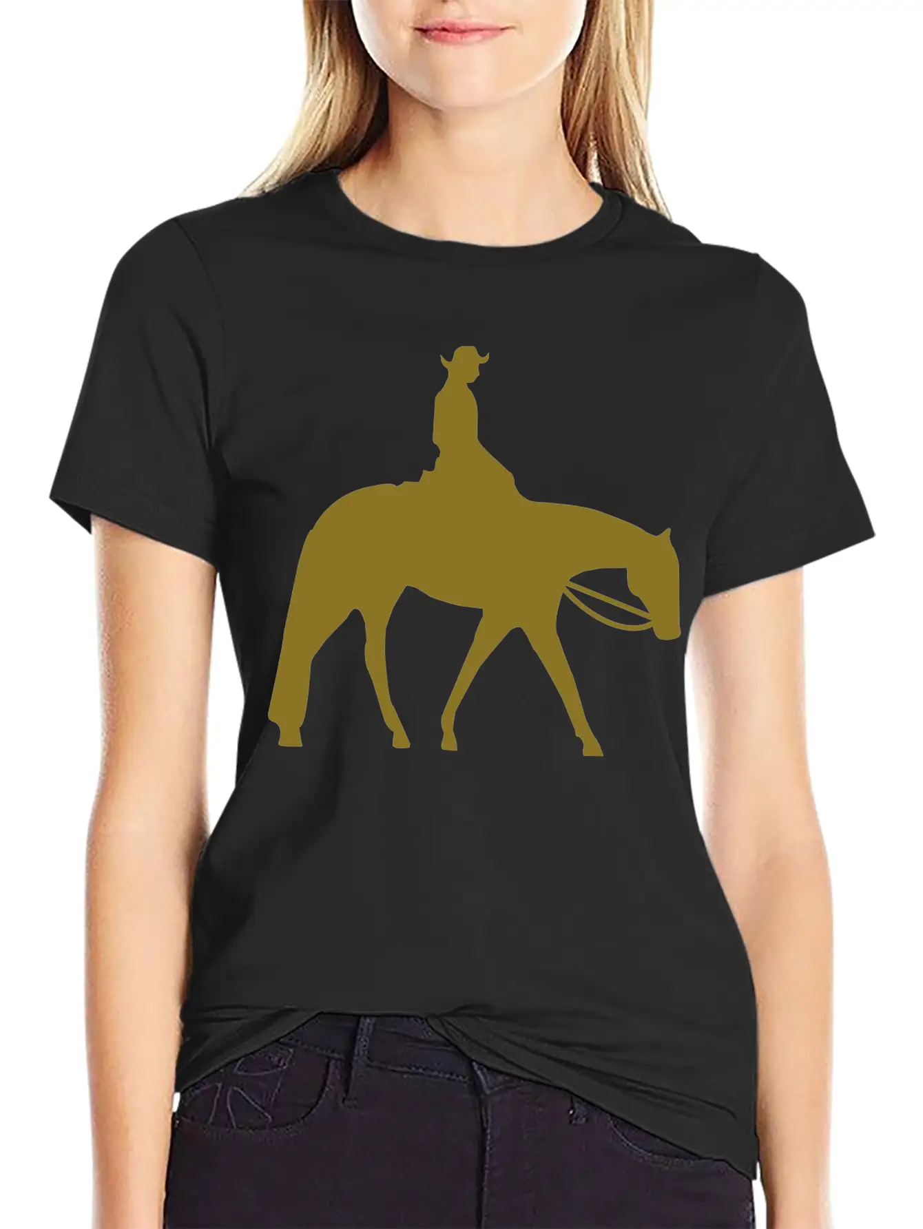 Quarter Horse Western Pleasure Lightweight Cotton T-Shirt – Daily Comfort Graphic Shirt
