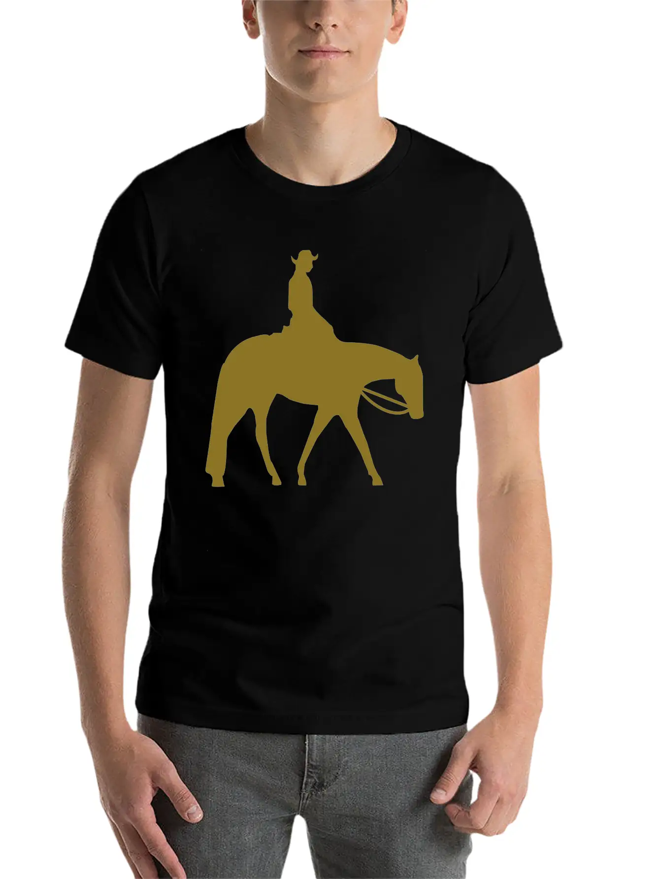 Quarter Horse Western Pleasure Lightweight Cotton T-Shirt – Daily Comfort Graphic Shirt