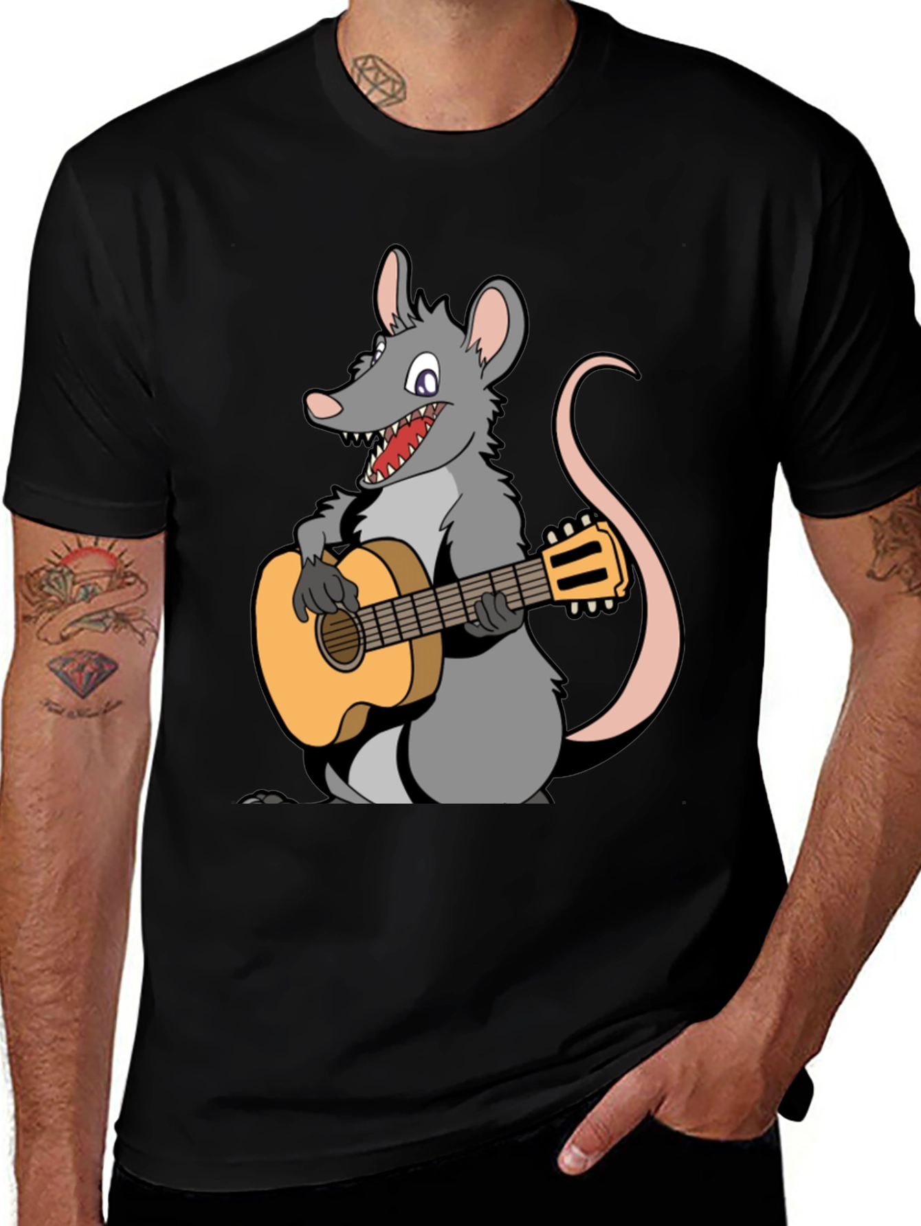 Rat With Guitar T-Shirt