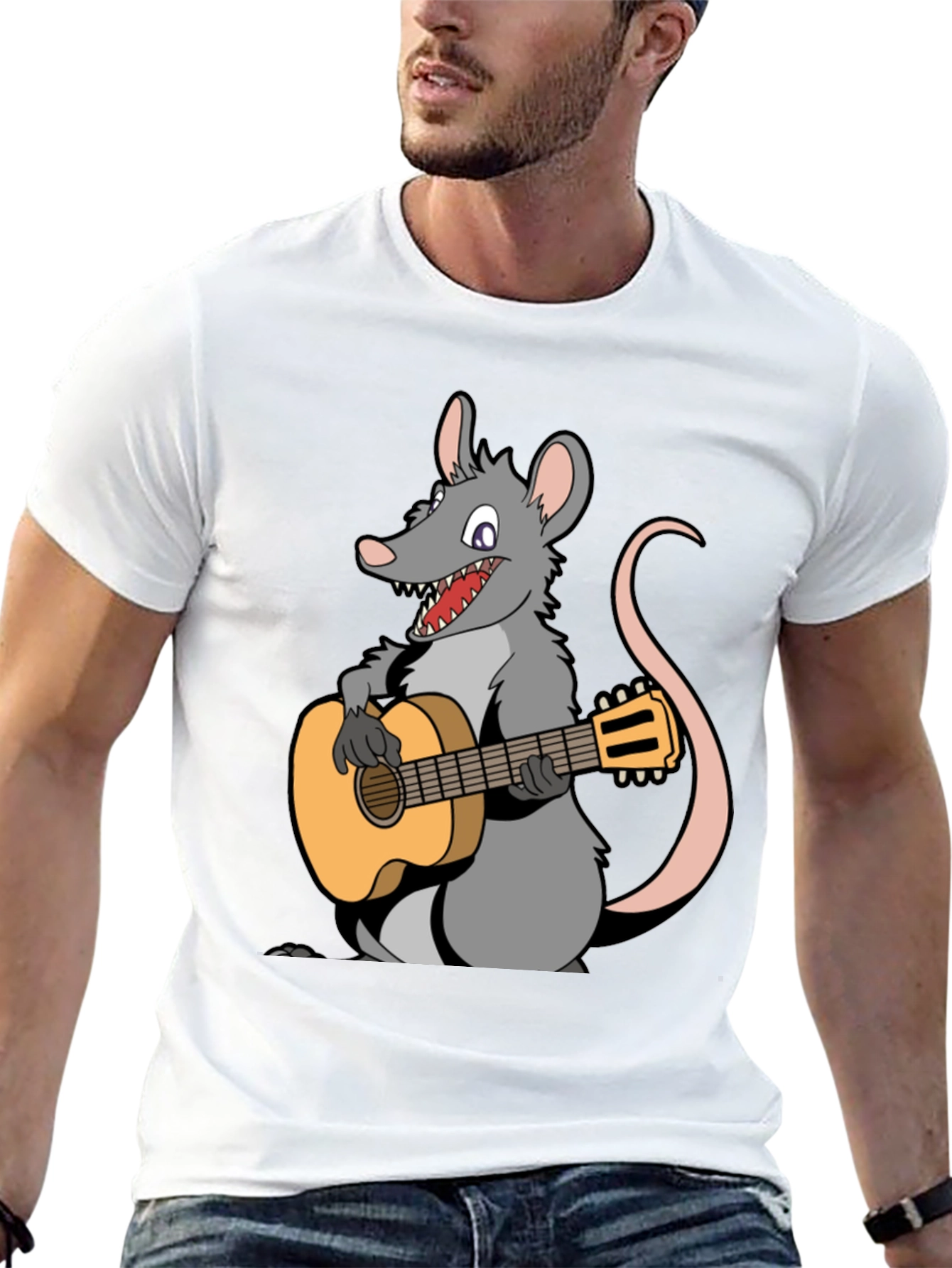 Rat With Guitar T-Shirt