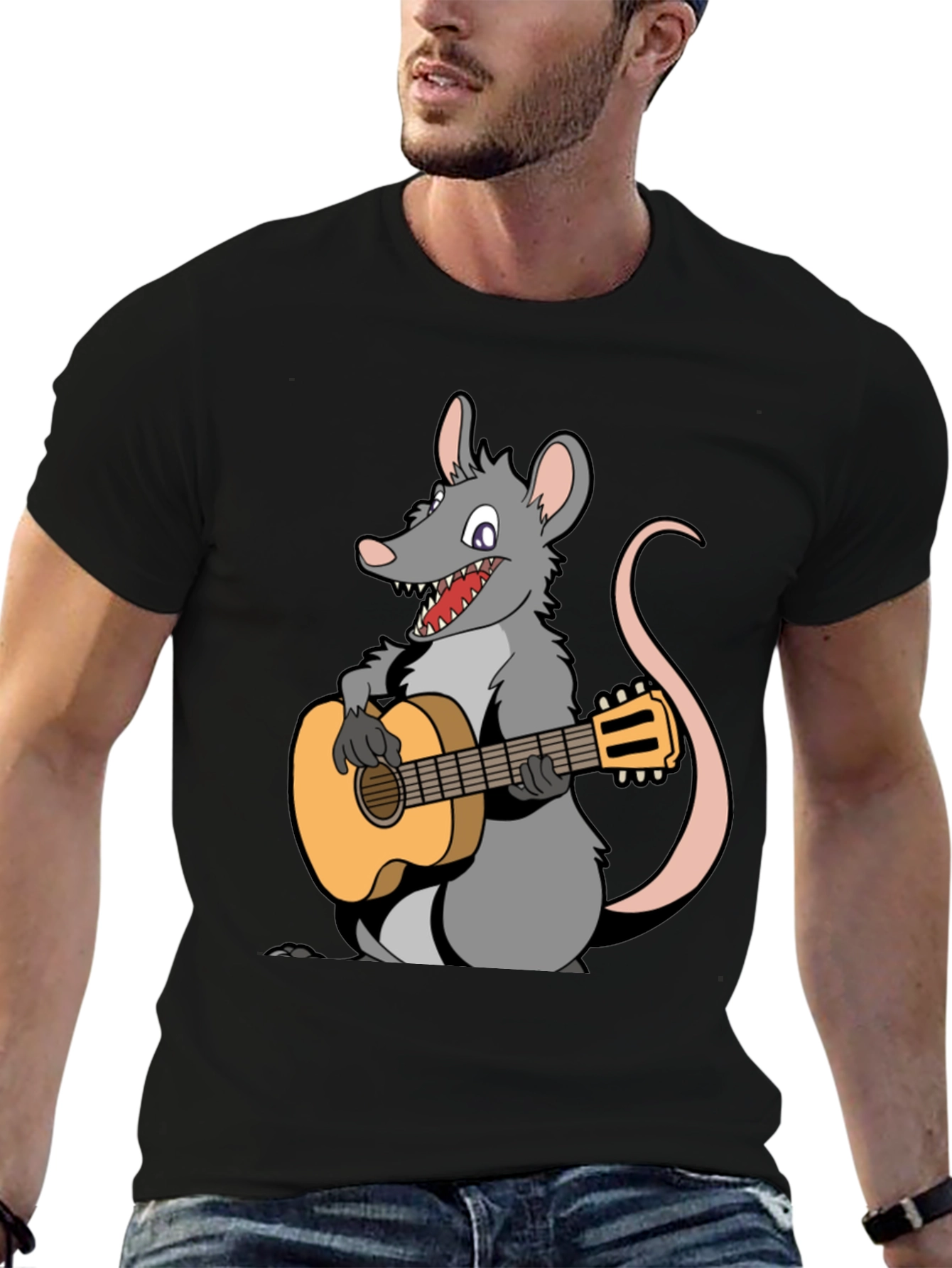 Rat With Guitar T-Shirt