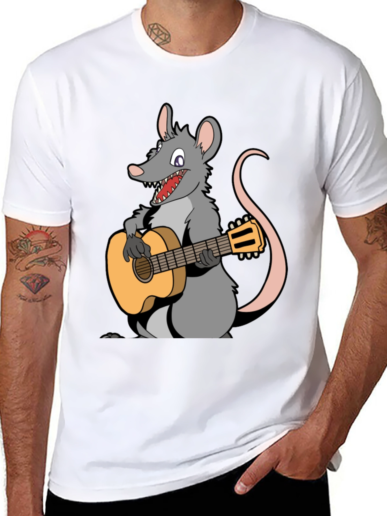 Rat With Guitar T-Shirt