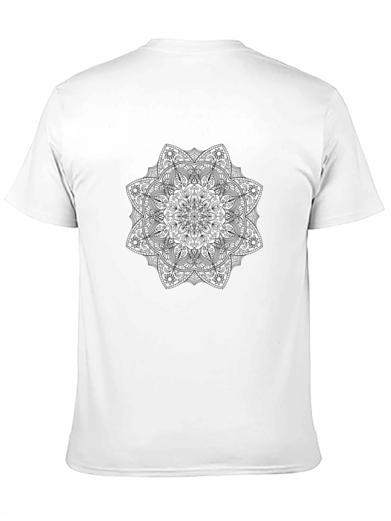 Black Mandala Graphic Tee - Stylish & Unique