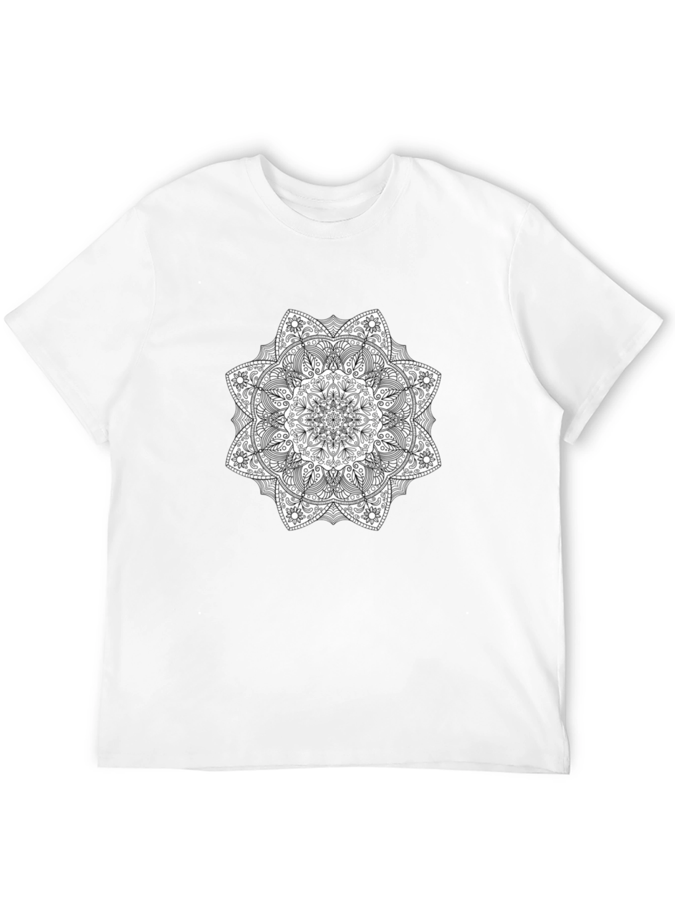 Black Mandala Graphic Tee - Stylish & Unique