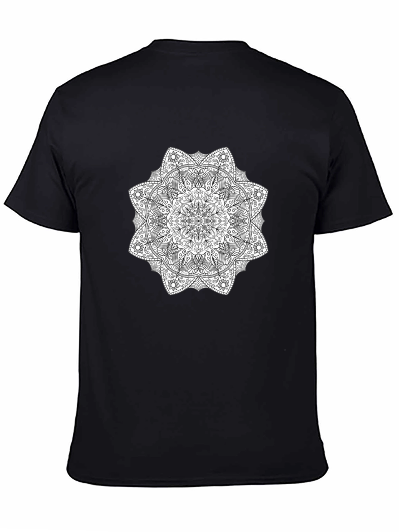 Black Mandala Graphic Tee - Stylish & Unique