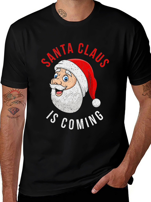 Santa Claus is Coming Christmas T-Shirt
