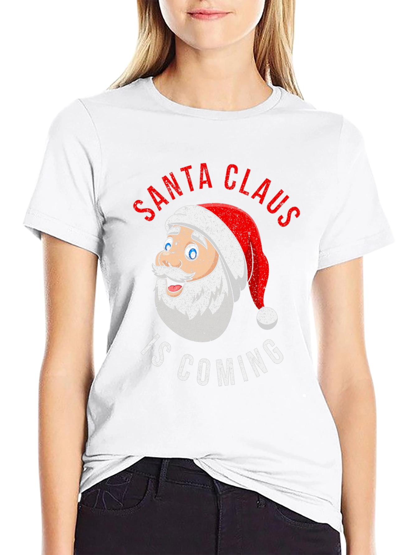 Santa Claus is Coming Christmas T-Shirt