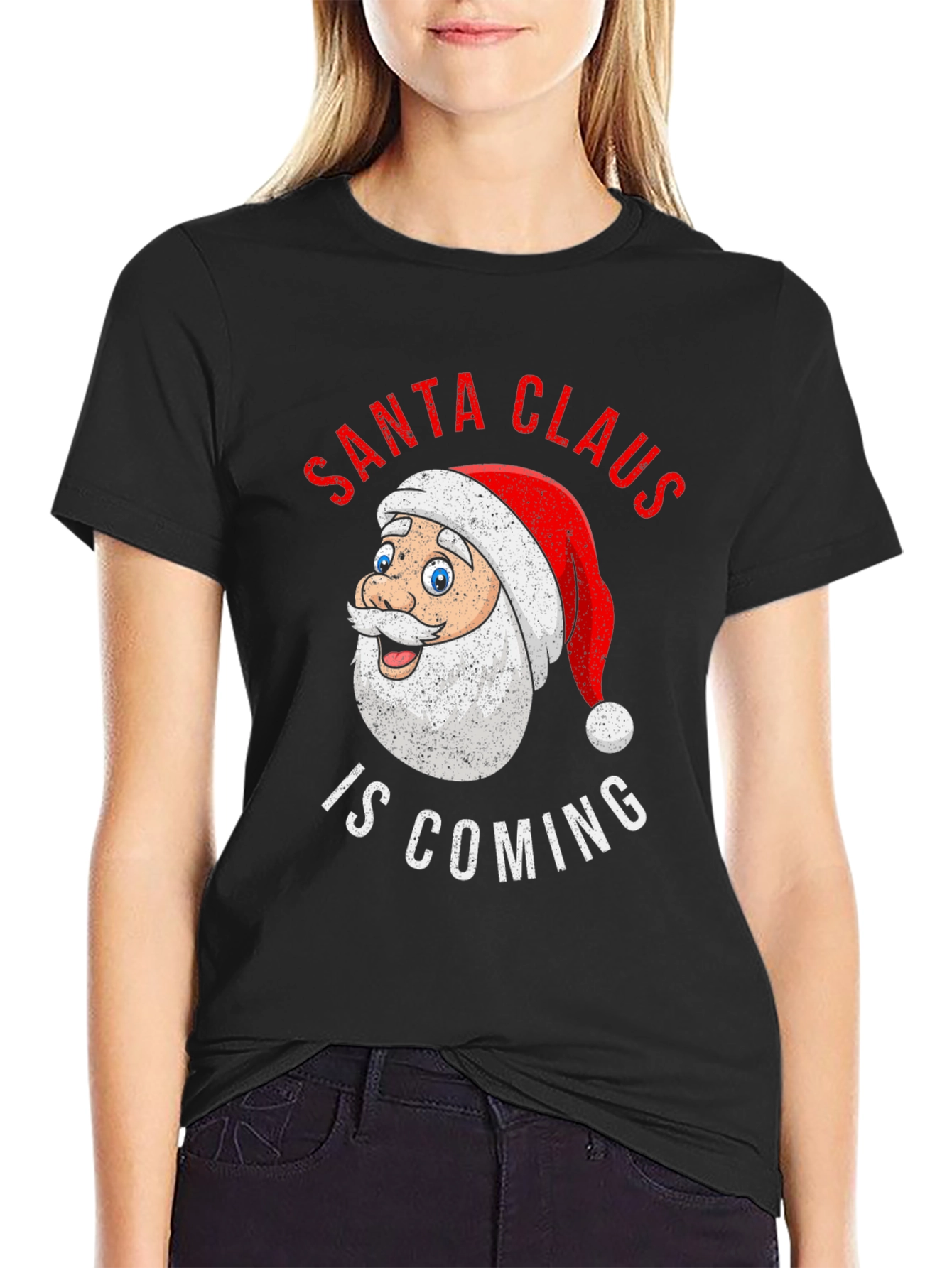 Santa Claus is Coming Christmas T-Shirt