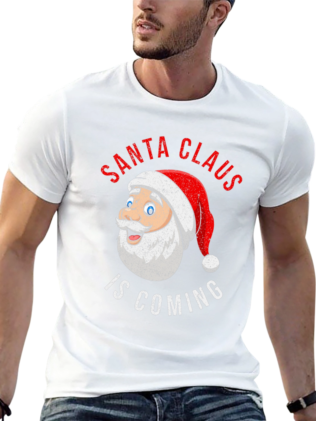 Santa Claus is Coming Christmas T-Shirt