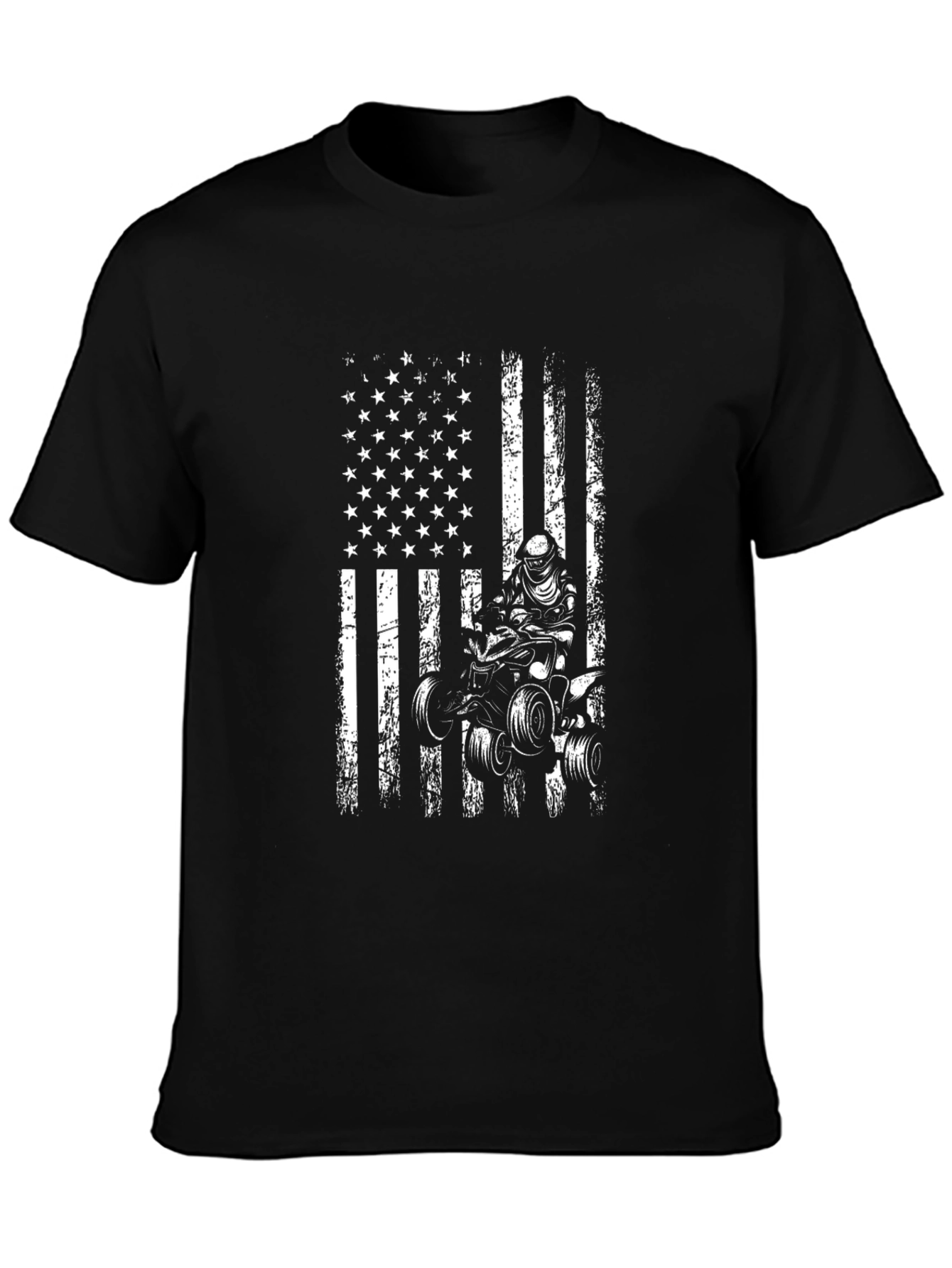 American Flag ATV Rider T-Shirt