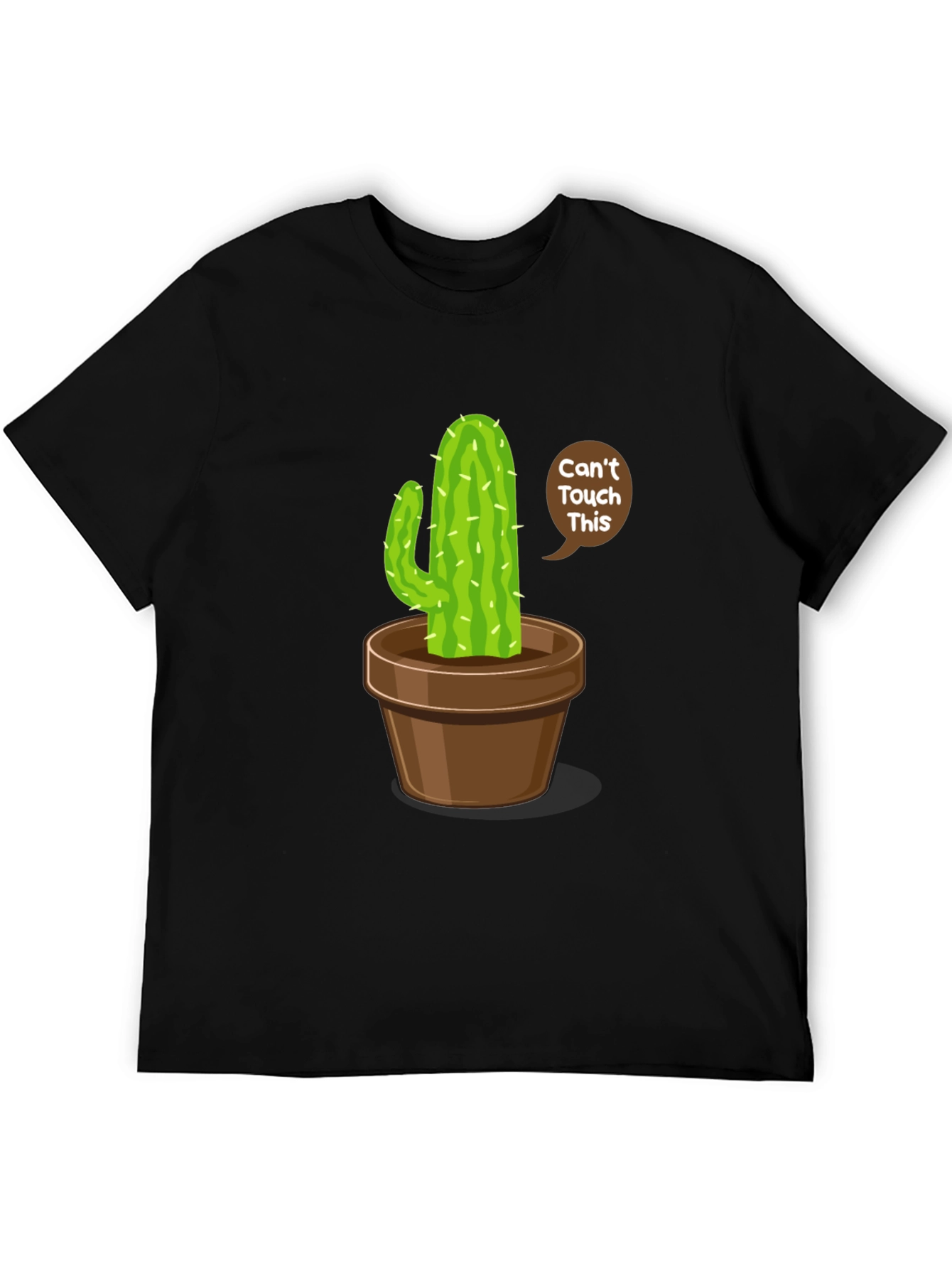 Cactus Cant Touch This T-Shirt - Black Cotton Tee