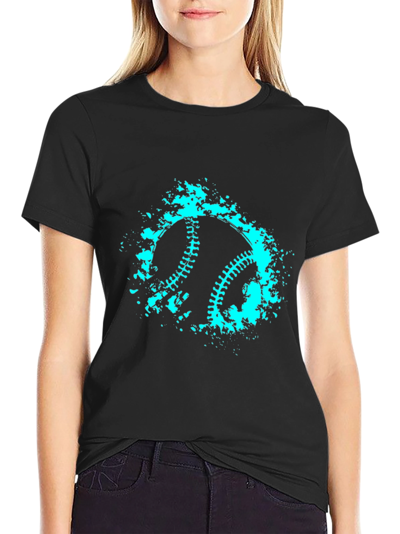 Baseball Splash Graphic T-Shirt - Cool Casual Style