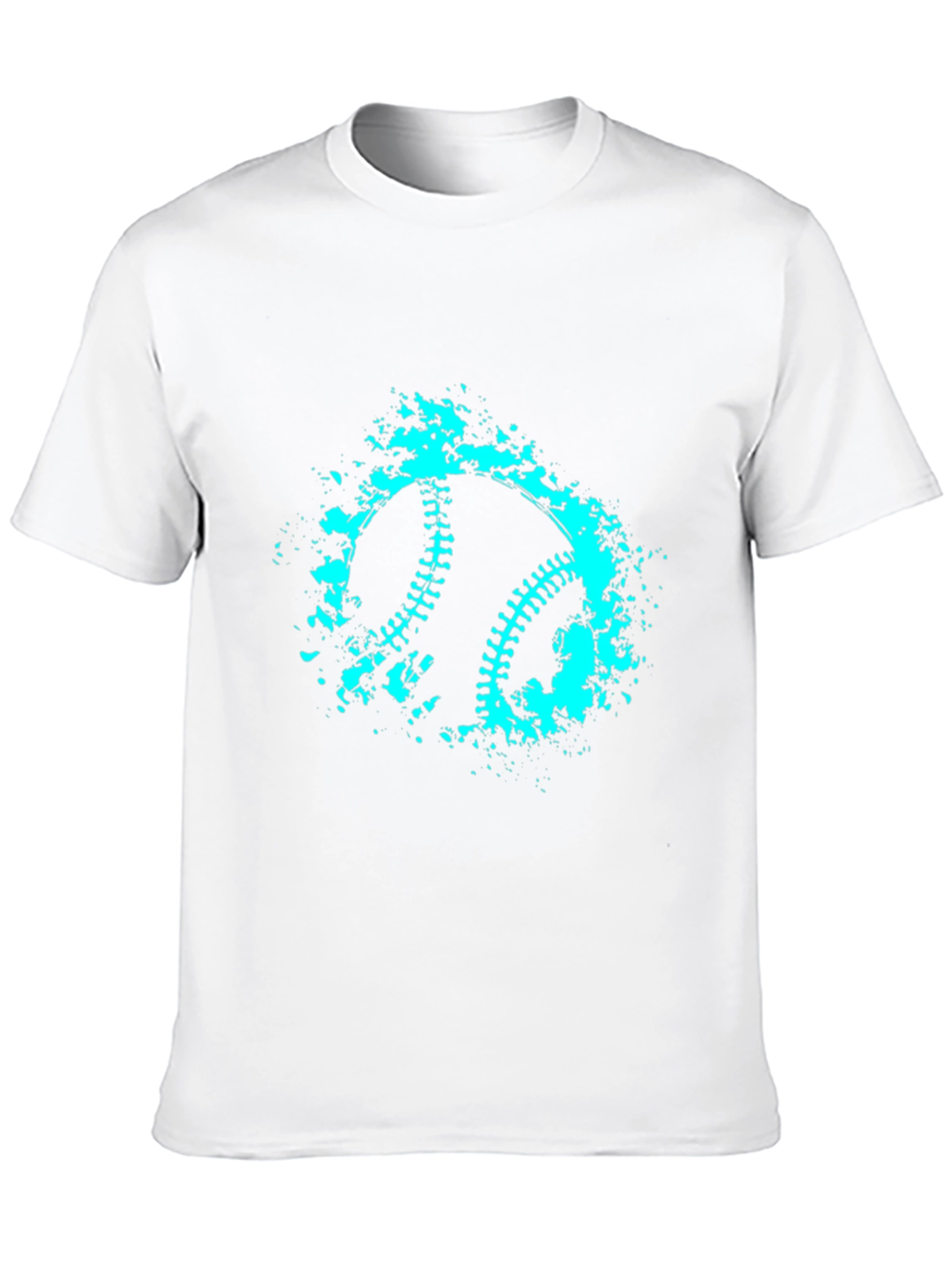 Baseball Splash Graphic T-Shirt - Cool Casual Style