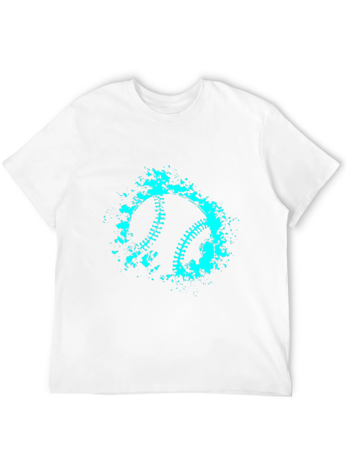 Baseball Splash Graphic T-Shirt - Cool Casual Style