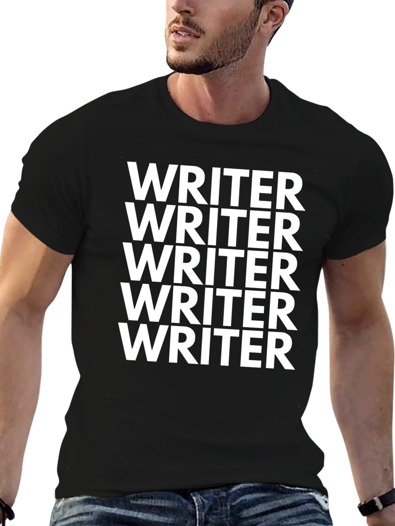 Writer Graphic Tee - Bold Statement T-Shirt
