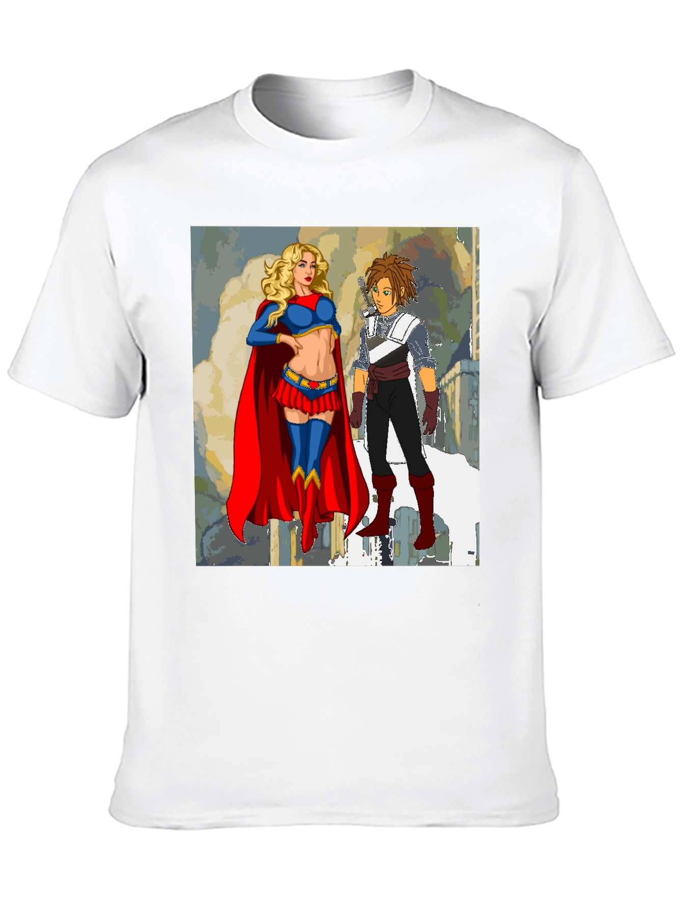 Supergirl & Friend Graphic Tee - Classic Black