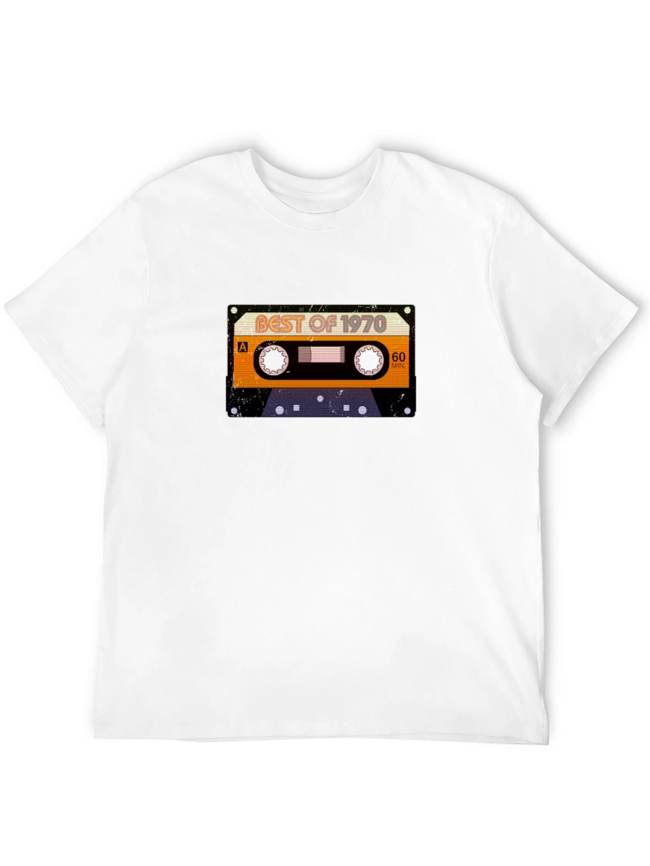Best of 1970 Cassette Tape Black T-Shirt