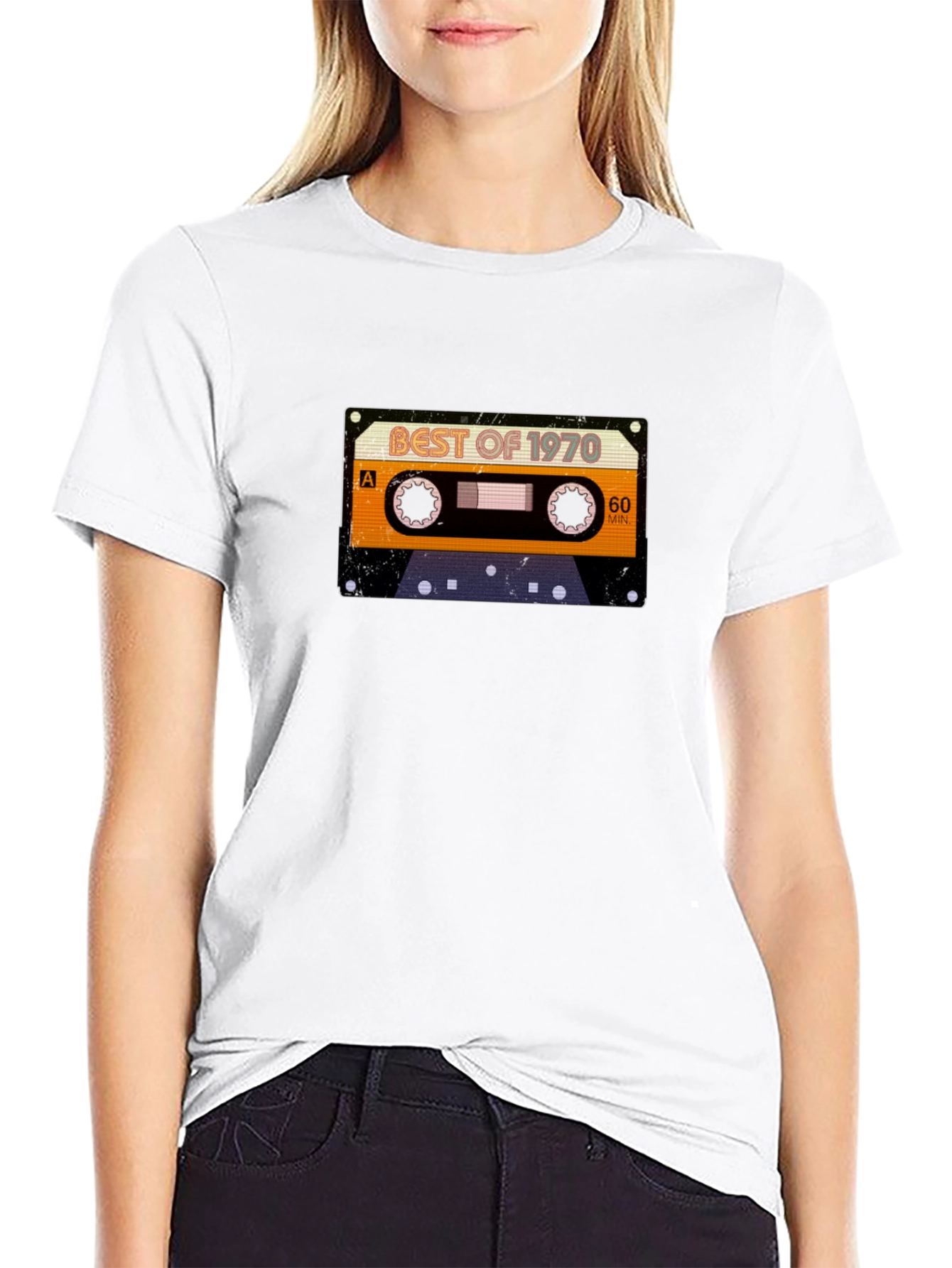 Best of 1970 Cassette Tape Black T-Shirt