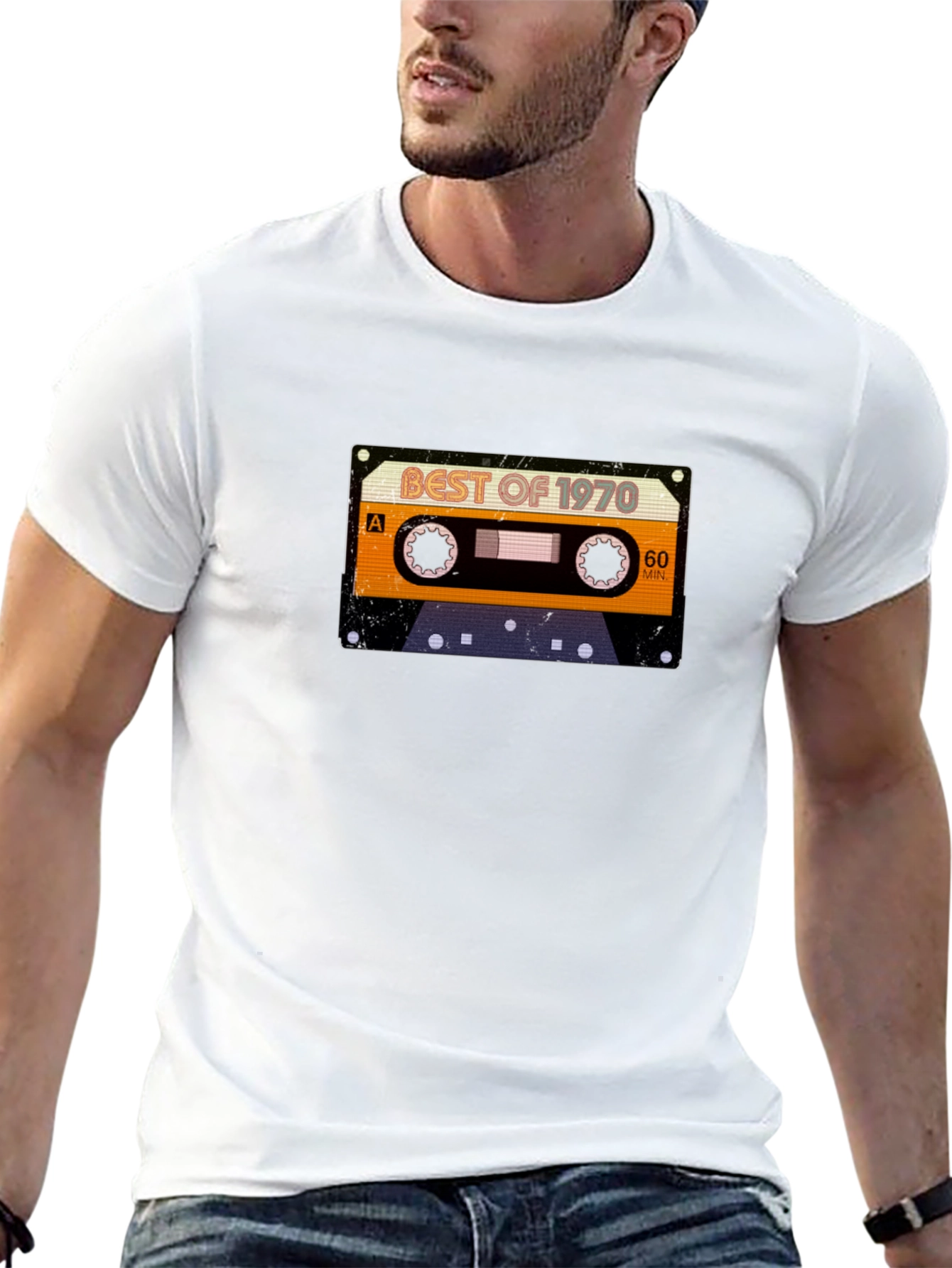 Best of 1970 Cassette Tape Black T-Shirt