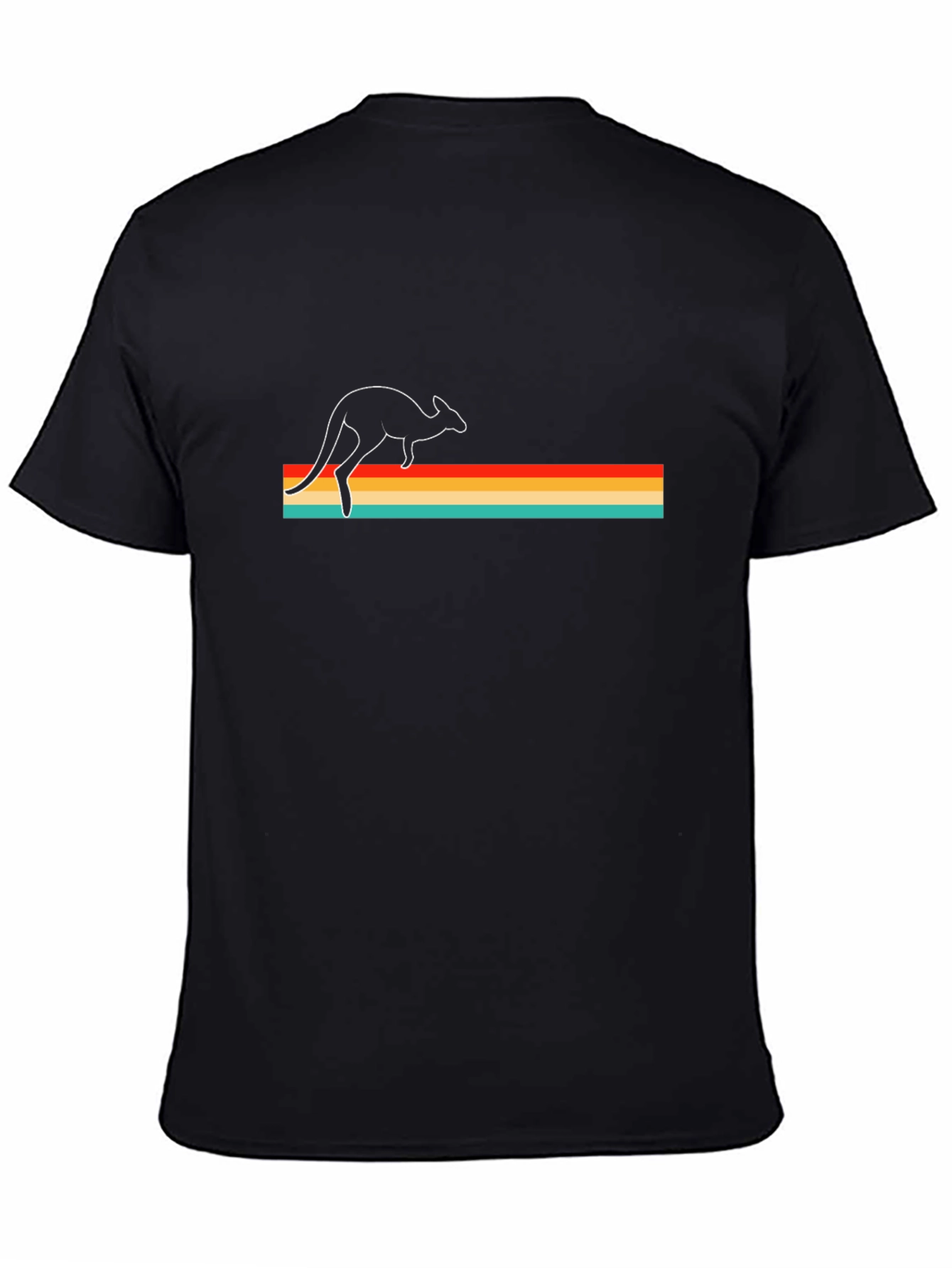 Retro Kangaroo T-Shirt - Black