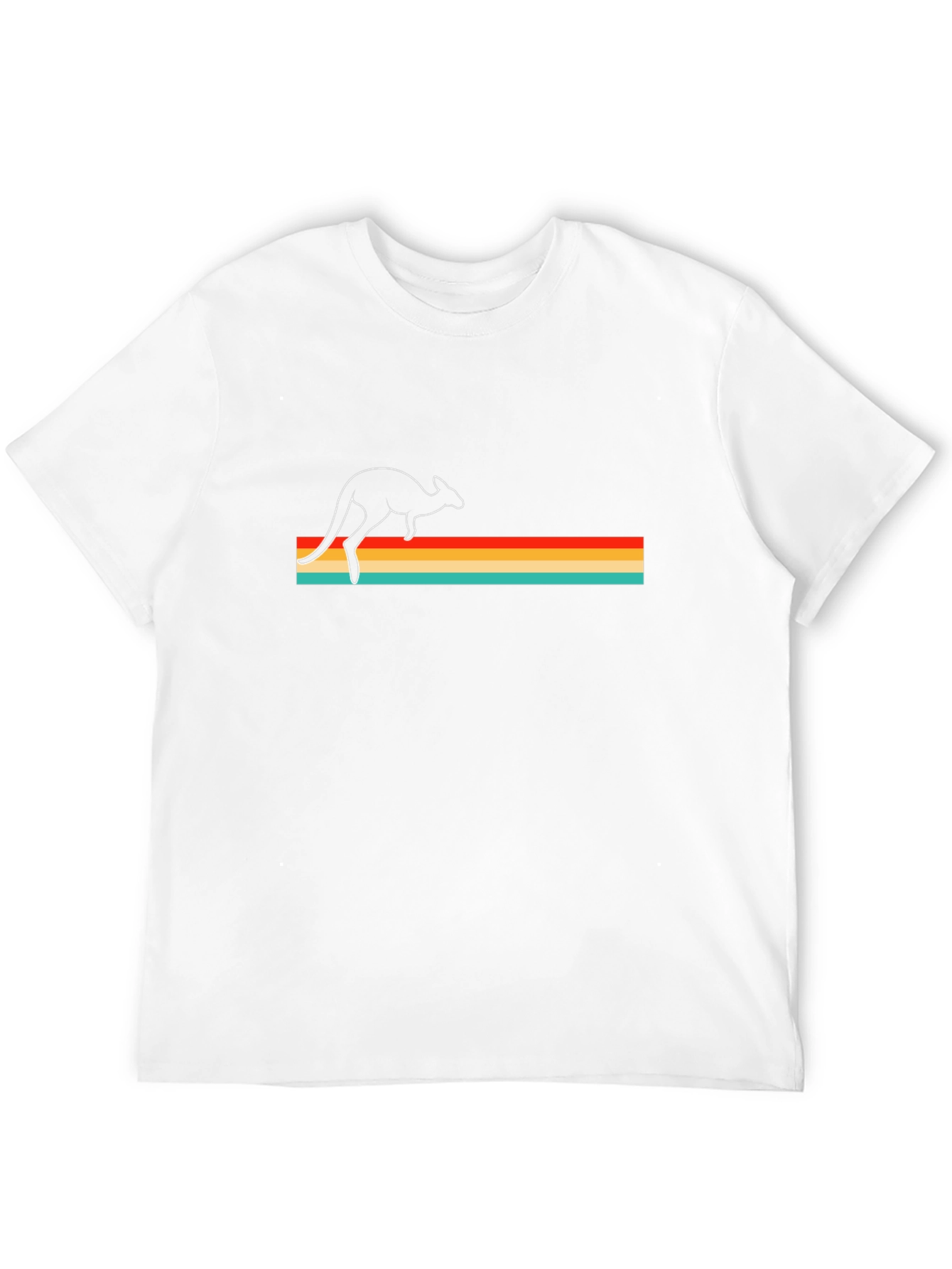 Retro Kangaroo T-Shirt - Black