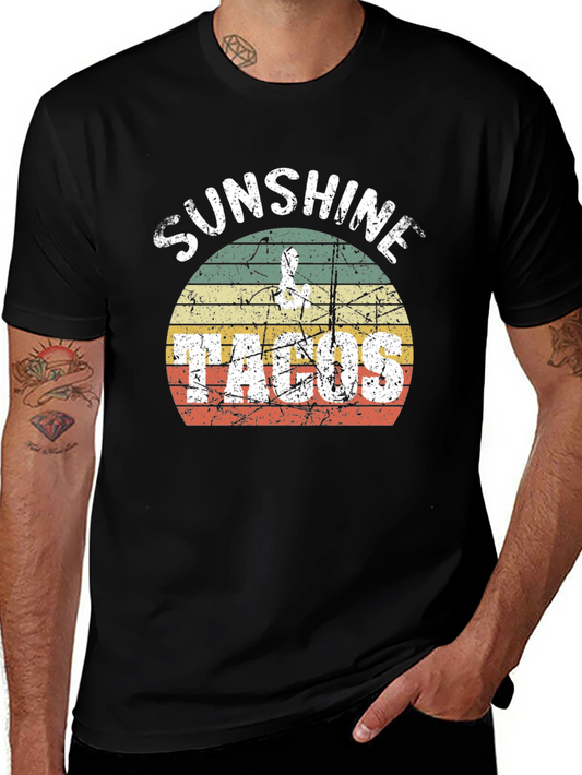 Sunshine Tacos Graphic Tee - Retro Style