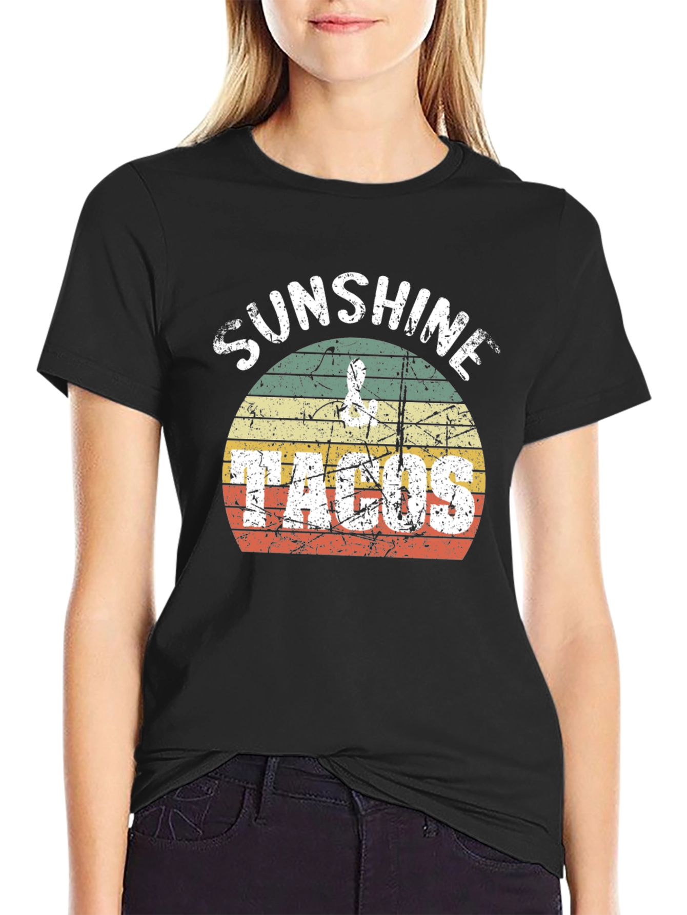 Sunshine Tacos Graphic Tee - Retro Style