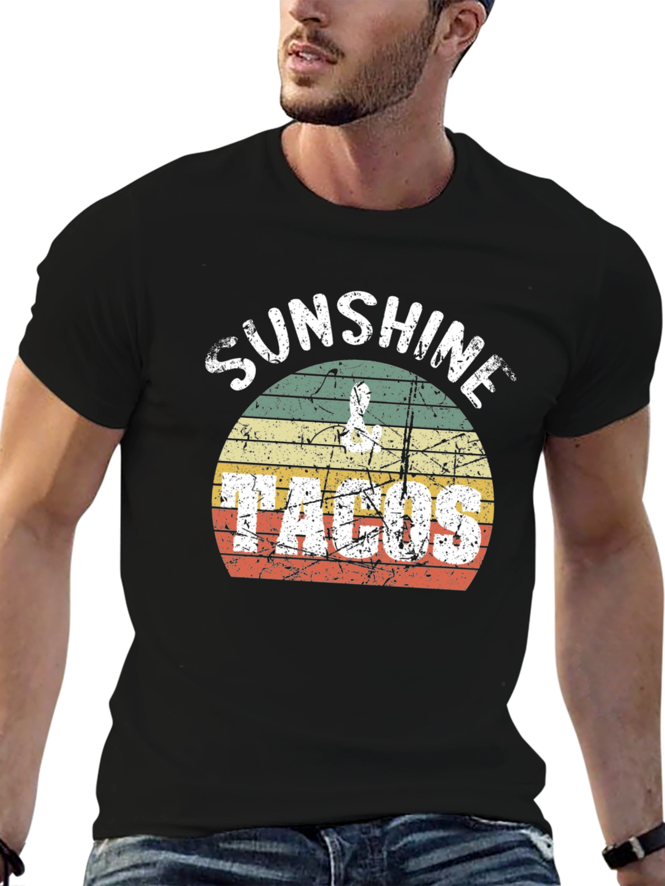 Sunshine Tacos Graphic Tee - Retro Style