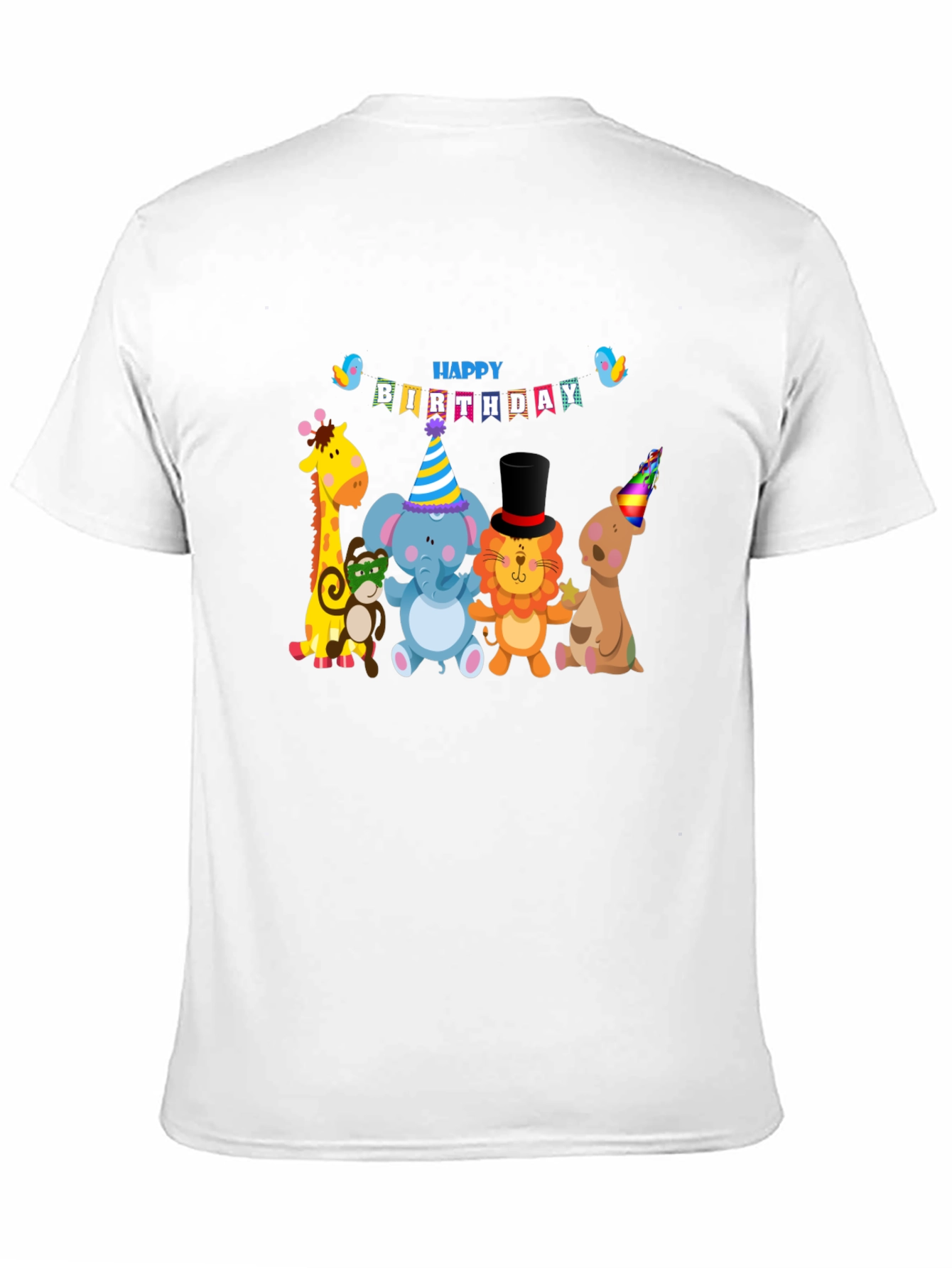Birthday Animals Graphic Tee - Fun Celebration Shirt