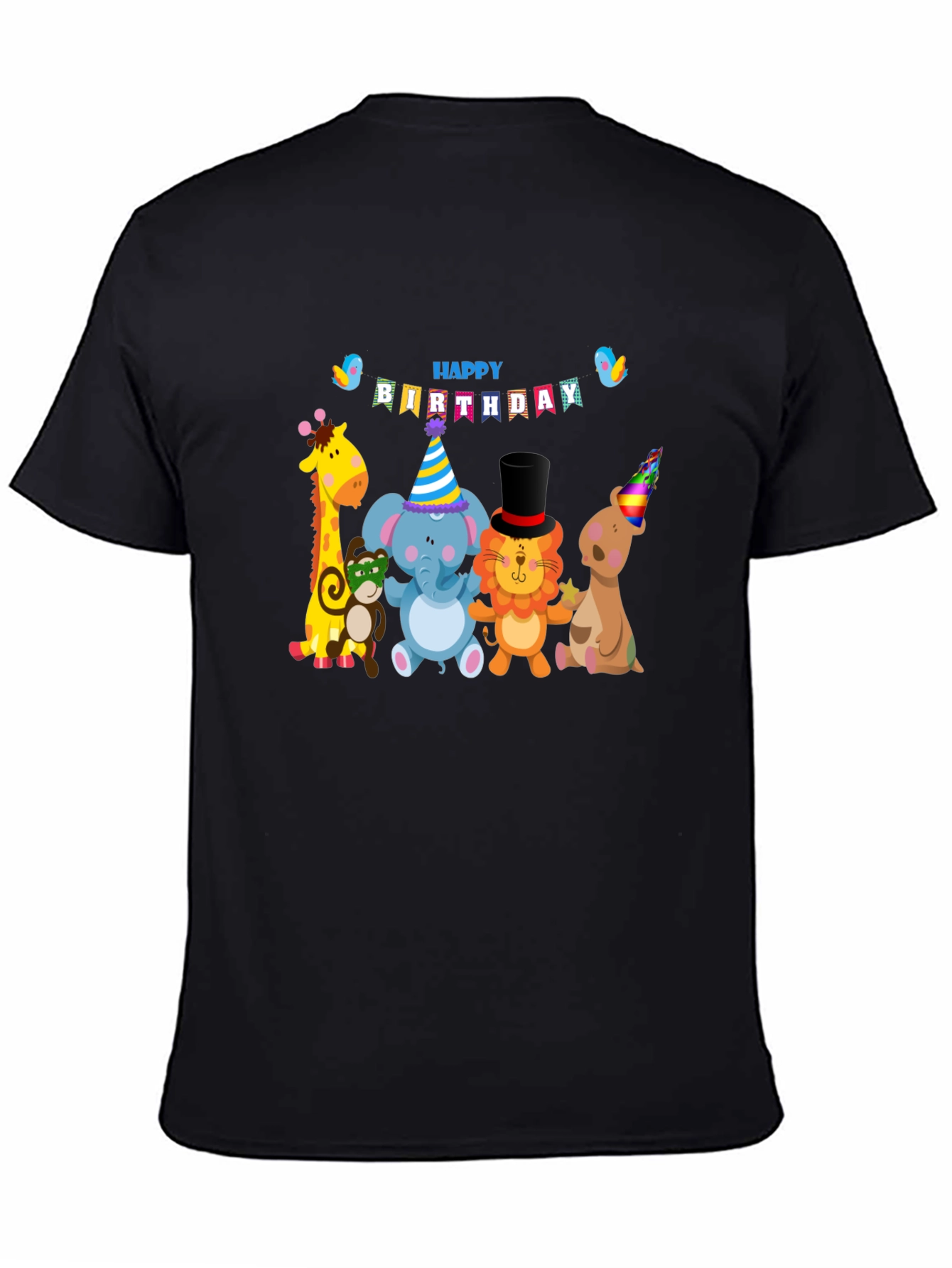 Birthday Animals Graphic Tee - Fun Celebration Shirt