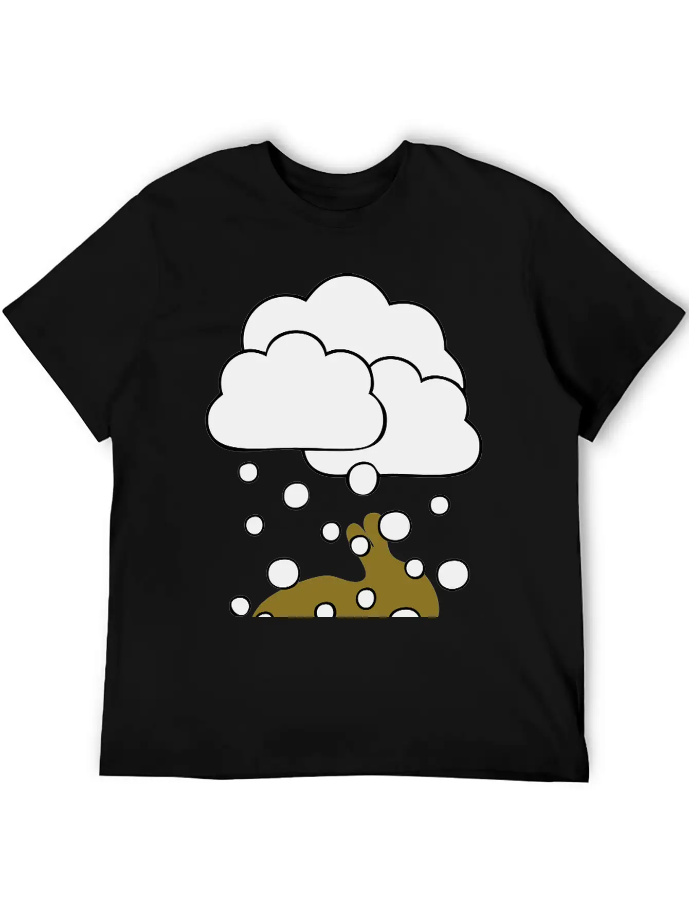 Rabbit In The Snow Lightweight Cotton T-Shirt – Daily Comfort Graphic Shirt