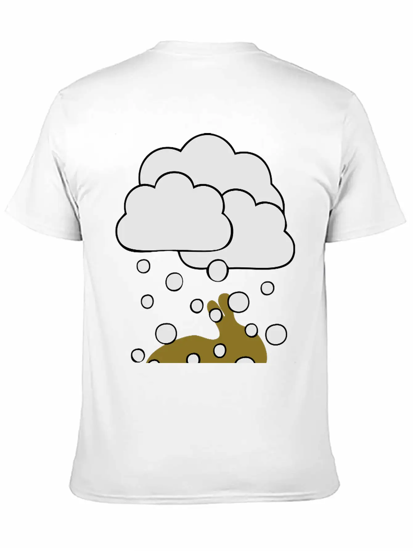 Rabbit In The Snow Lightweight Cotton T-Shirt – Daily Comfort Graphic Shirt