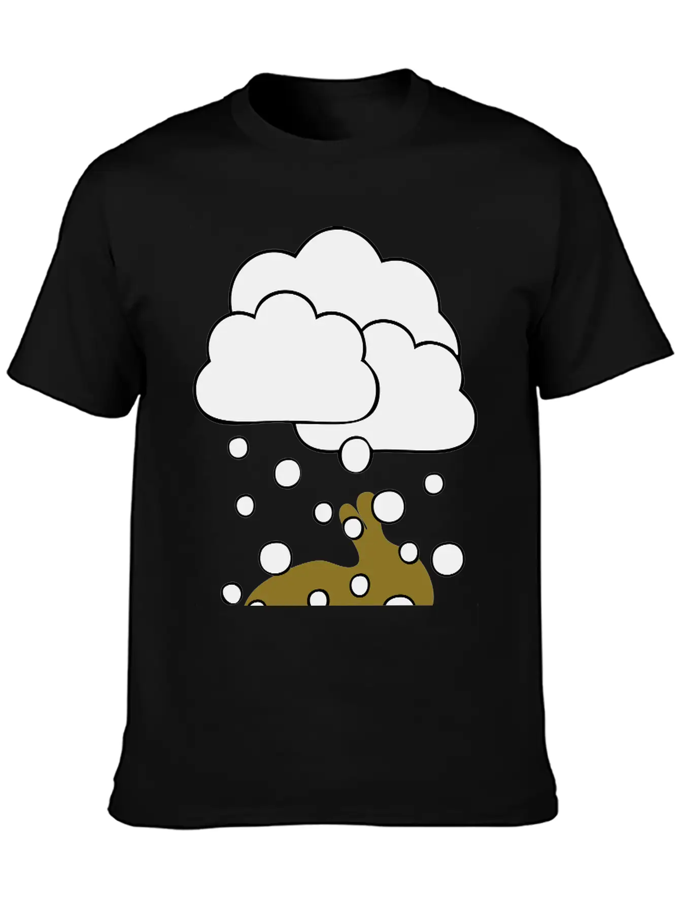 Rabbit In The Snow Lightweight Cotton T-Shirt – Daily Comfort Graphic Shirt