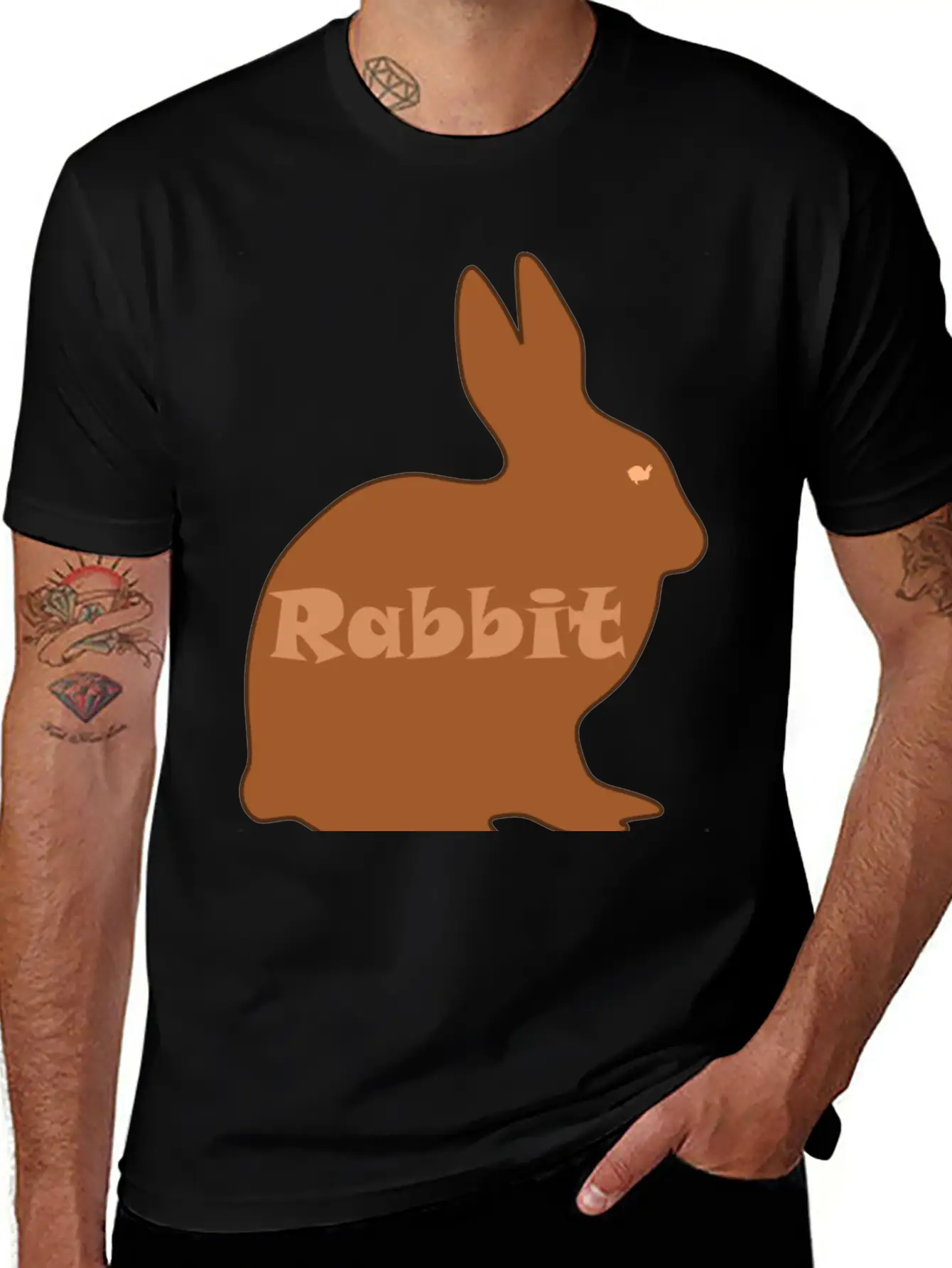 Rabbit Lightweight Cotton T-Shirt – Daily Comfort Graphic Shirt