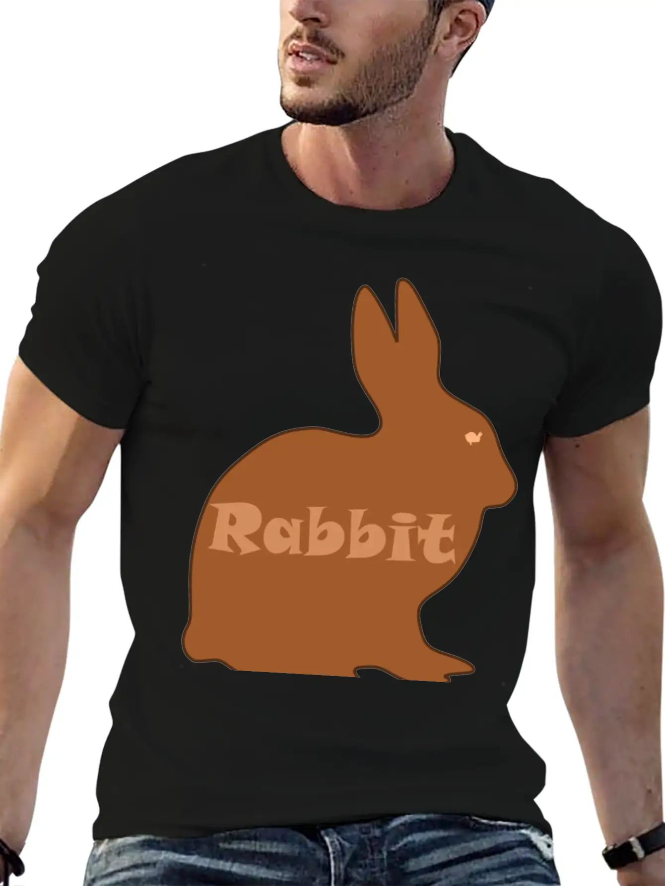Rabbit Lightweight Cotton T-Shirt – Daily Comfort Graphic Shirt