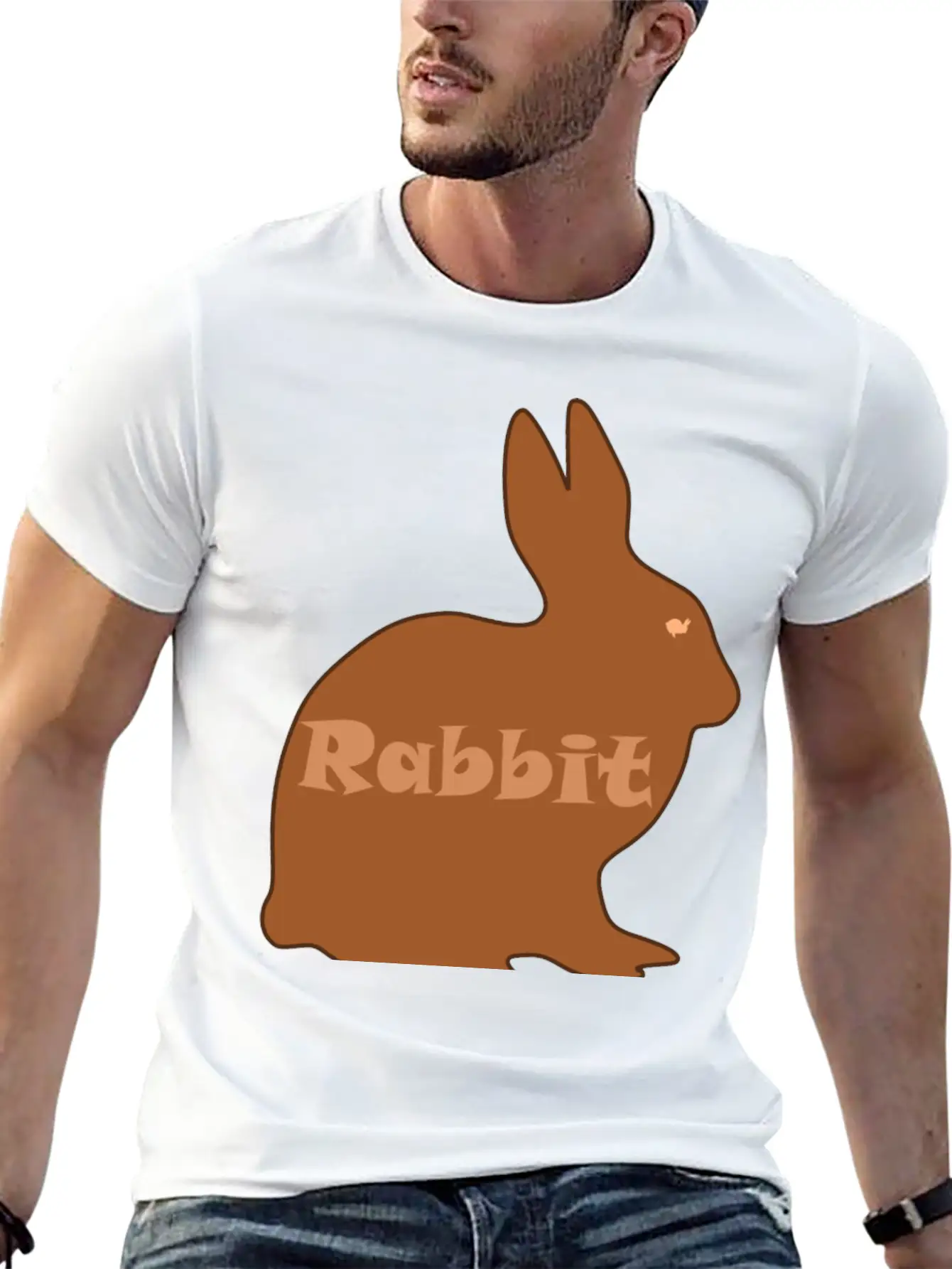 Rabbit Lightweight Cotton T-Shirt – Daily Comfort Graphic Shirt