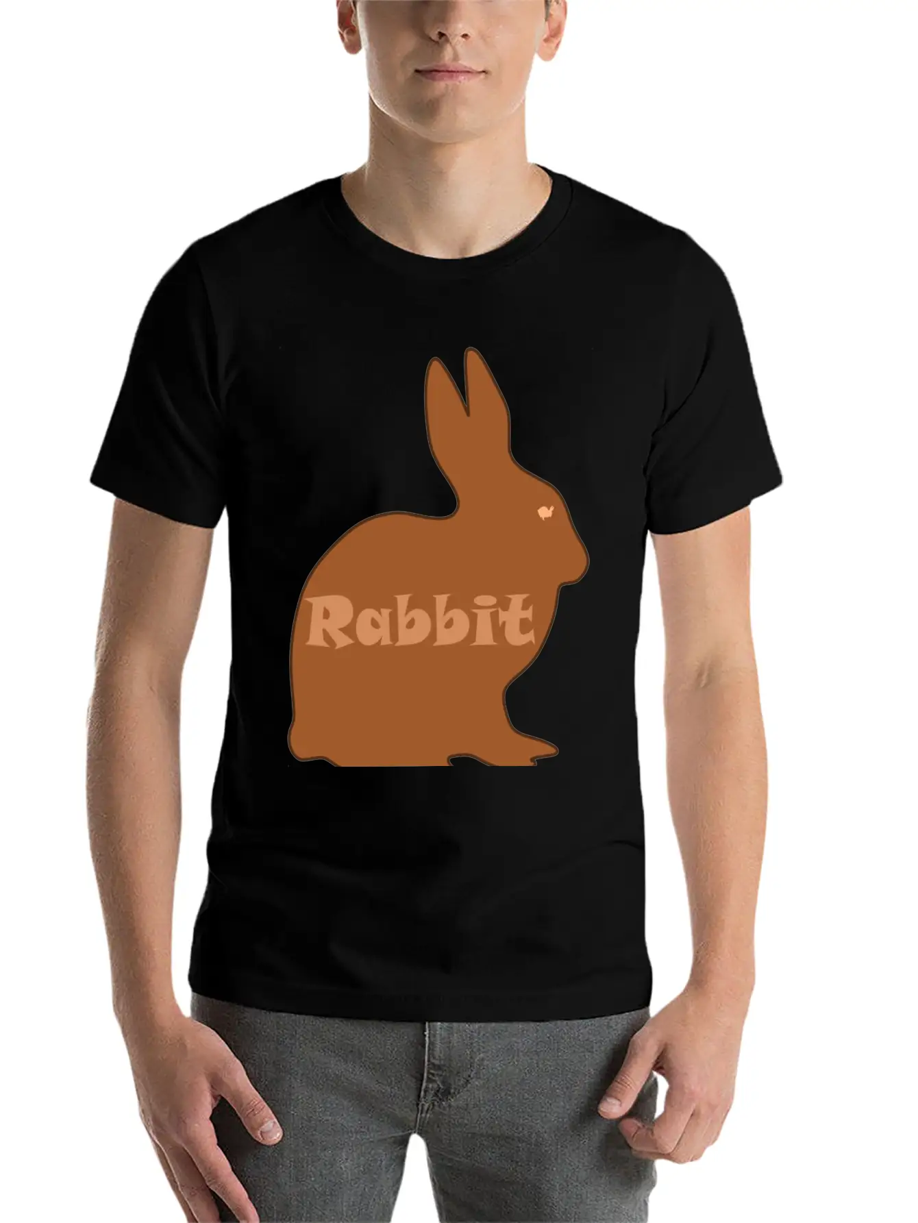 Rabbit Lightweight Cotton T-Shirt – Daily Comfort Graphic Shirt
