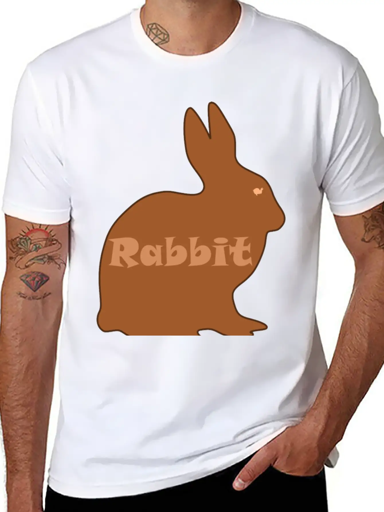 Rabbit Lightweight Cotton T-Shirt – Daily Comfort Graphic Shirt