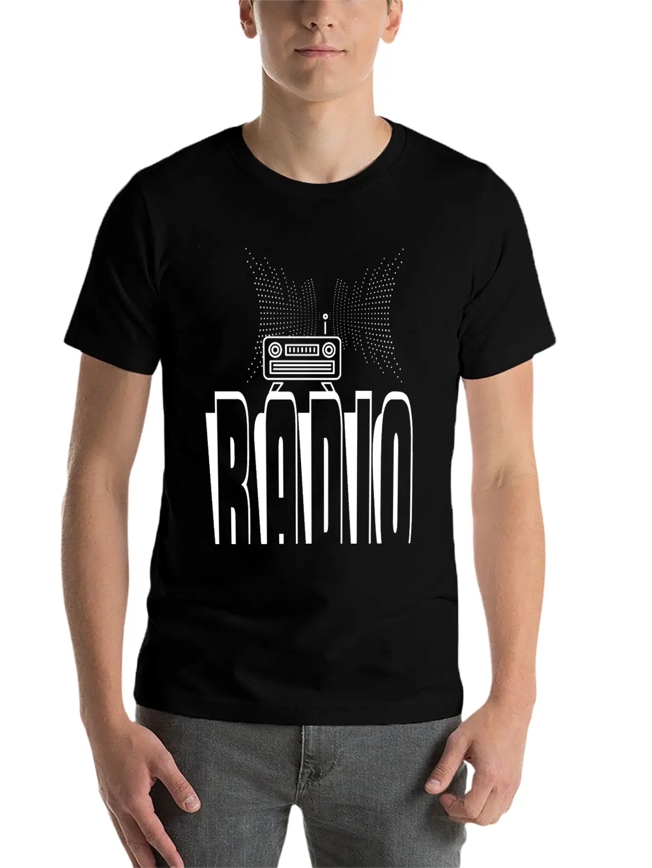 RADIO Lightweight Cotton T-Shirt – Daily Comfort Graphic Shirt