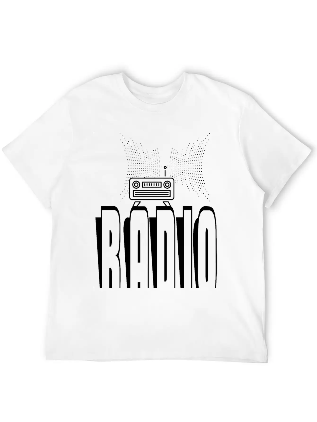 RADIO Lightweight Cotton T-Shirt – Daily Comfort Graphic Shirt