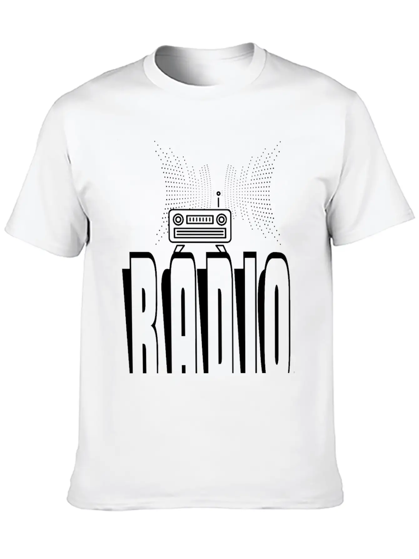 RADIO Lightweight Cotton T-Shirt – Daily Comfort Graphic Shirt