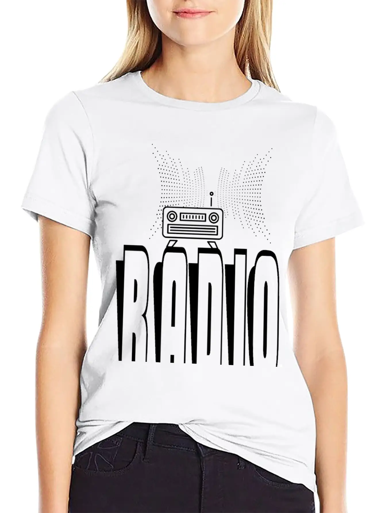 RADIO Lightweight Cotton T-Shirt – Daily Comfort Graphic Shirt