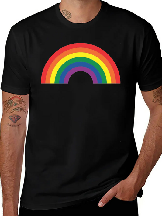Rainbow Lightweight Cotton T-Shirt – Daily Comfort Graphic Shirt