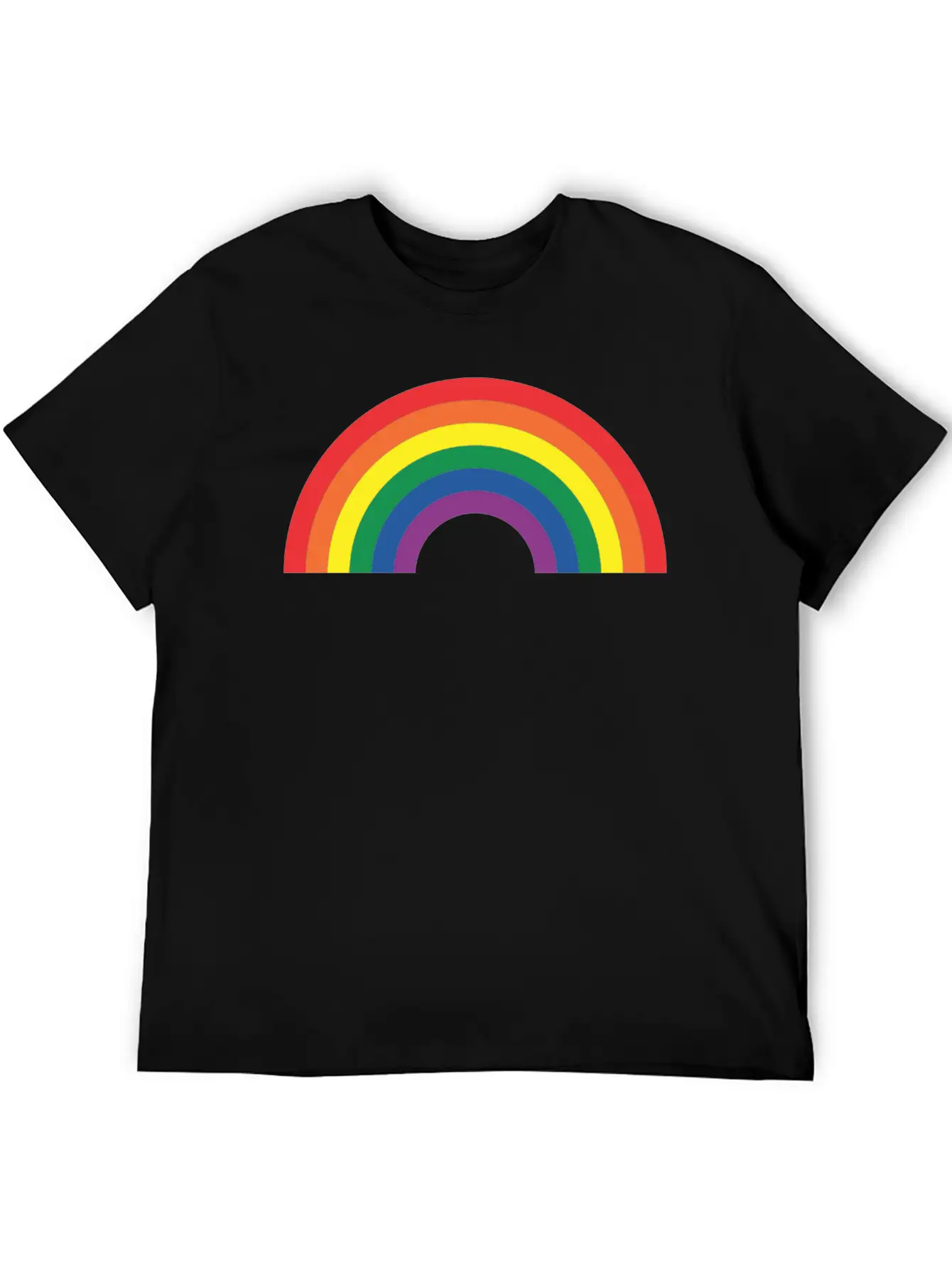 Rainbow Lightweight Cotton T-Shirt – Daily Comfort Graphic Shirt