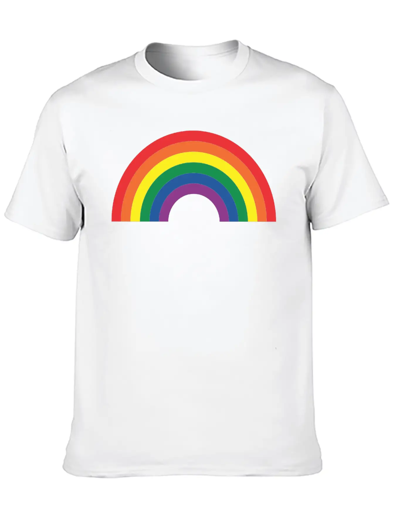 Rainbow Lightweight Cotton T-Shirt – Daily Comfort Graphic Shirt