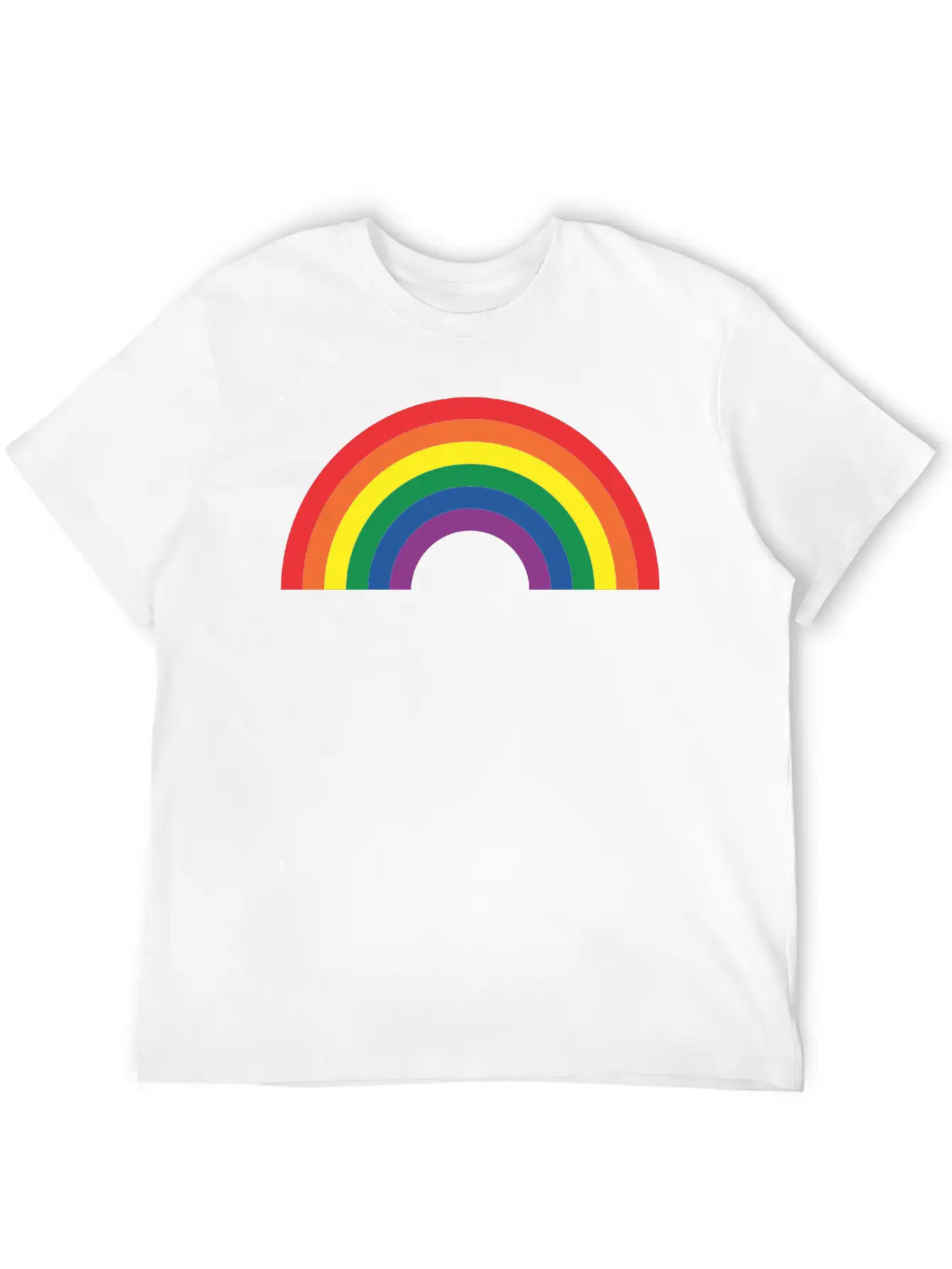 Rainbow Lightweight Cotton T-Shirt – Daily Comfort Graphic Shirt