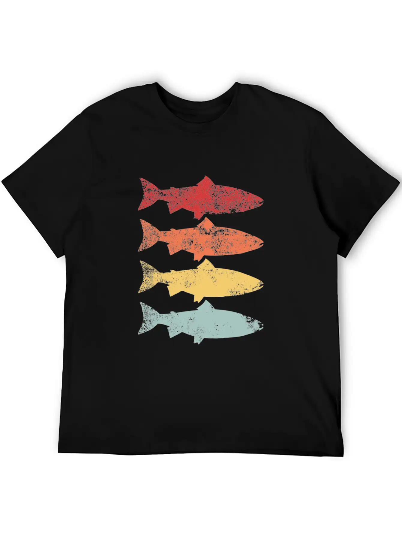 Rainbow Trout Fishing Retro Vintage Fish Gift Lightweight Cotton T-Shirt – Daily Comfort Graphic Shirt
