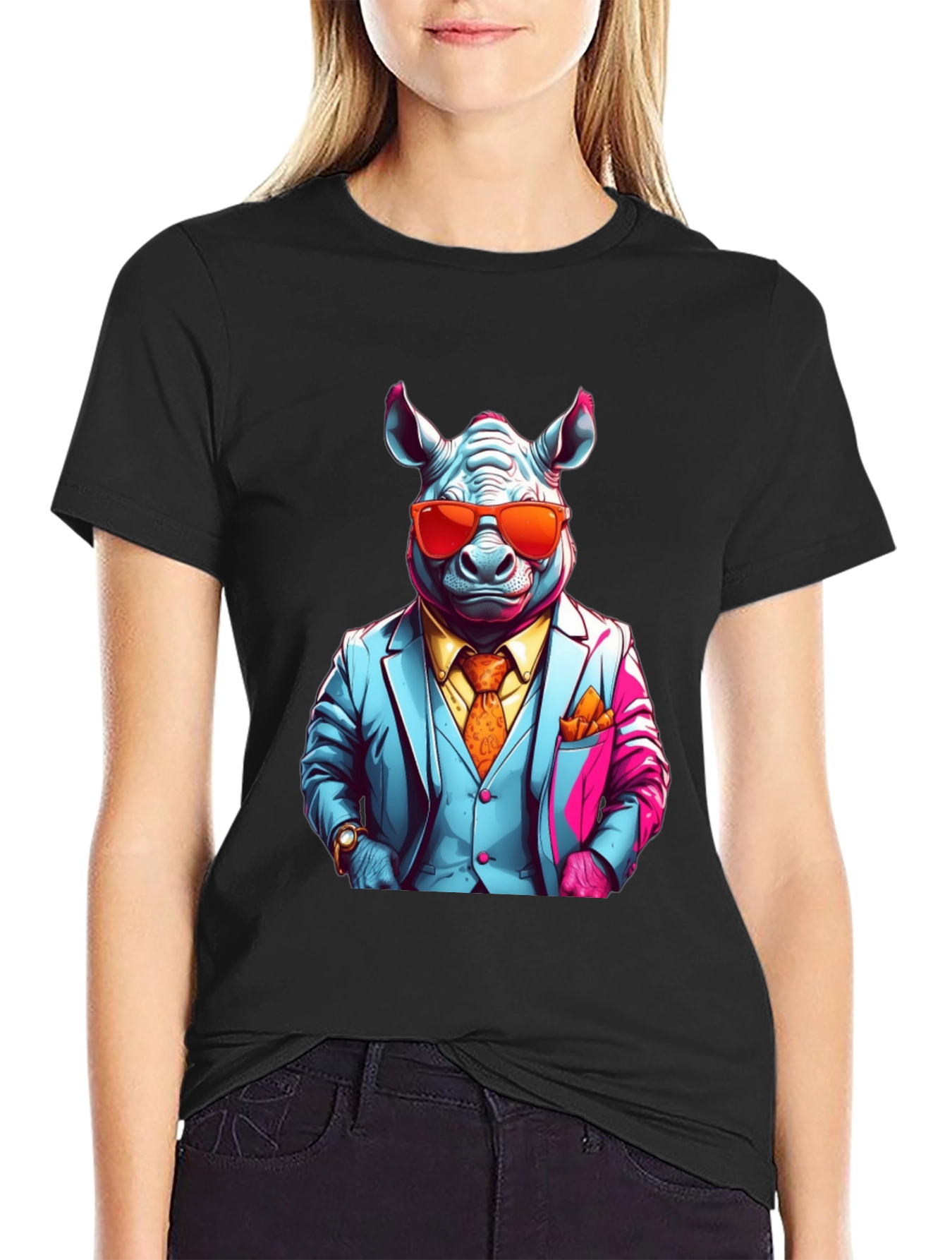 Rhinoceros Business T-Shirt - Mens Style