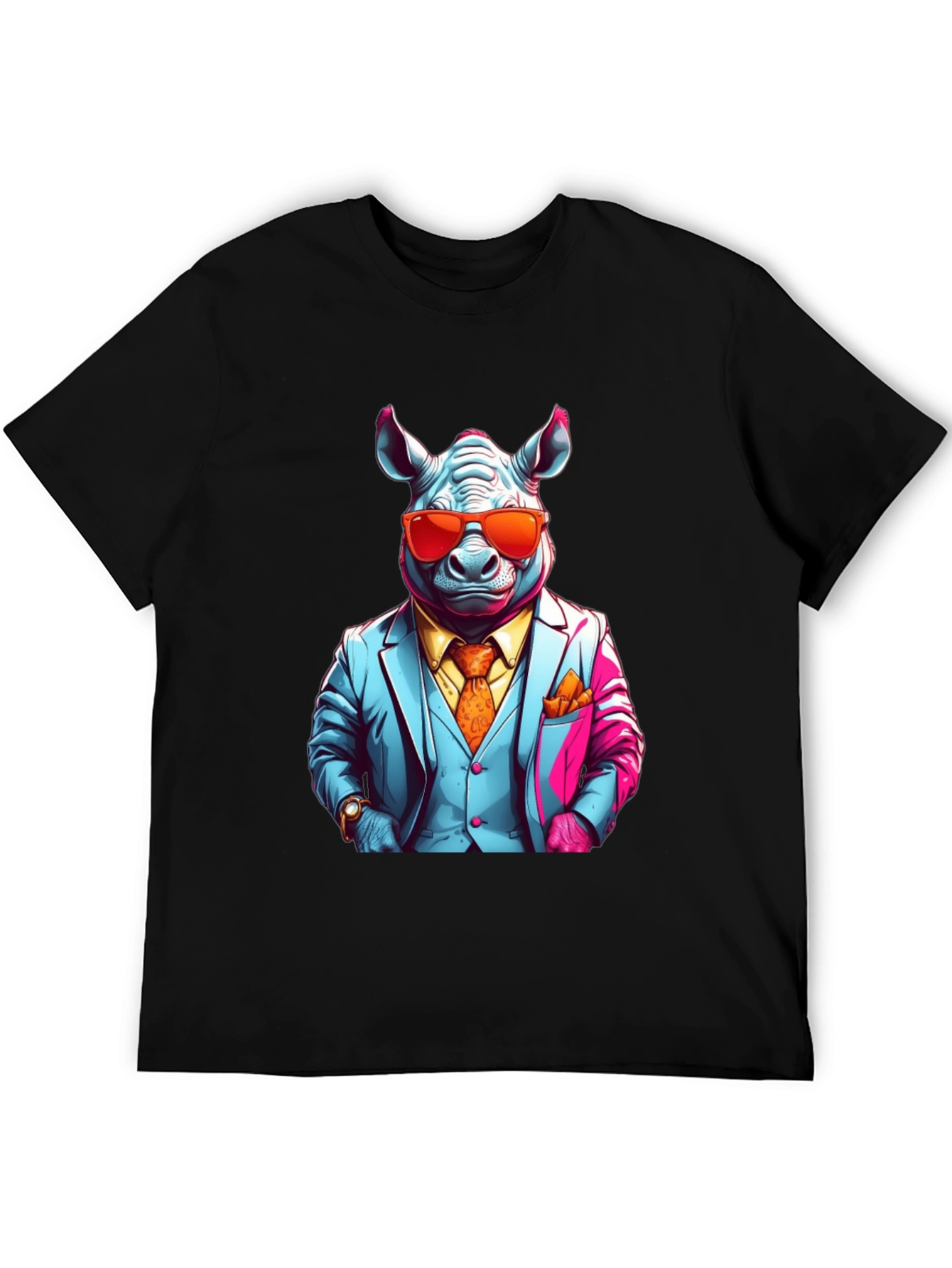 Rhinoceros Business T-Shirt - Mens Style