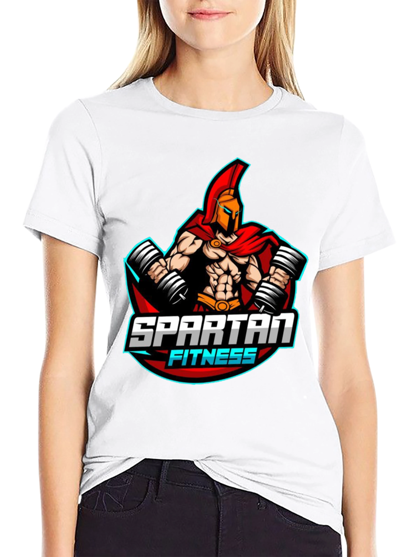 Spartan Fitness Black T-Shirt for Men